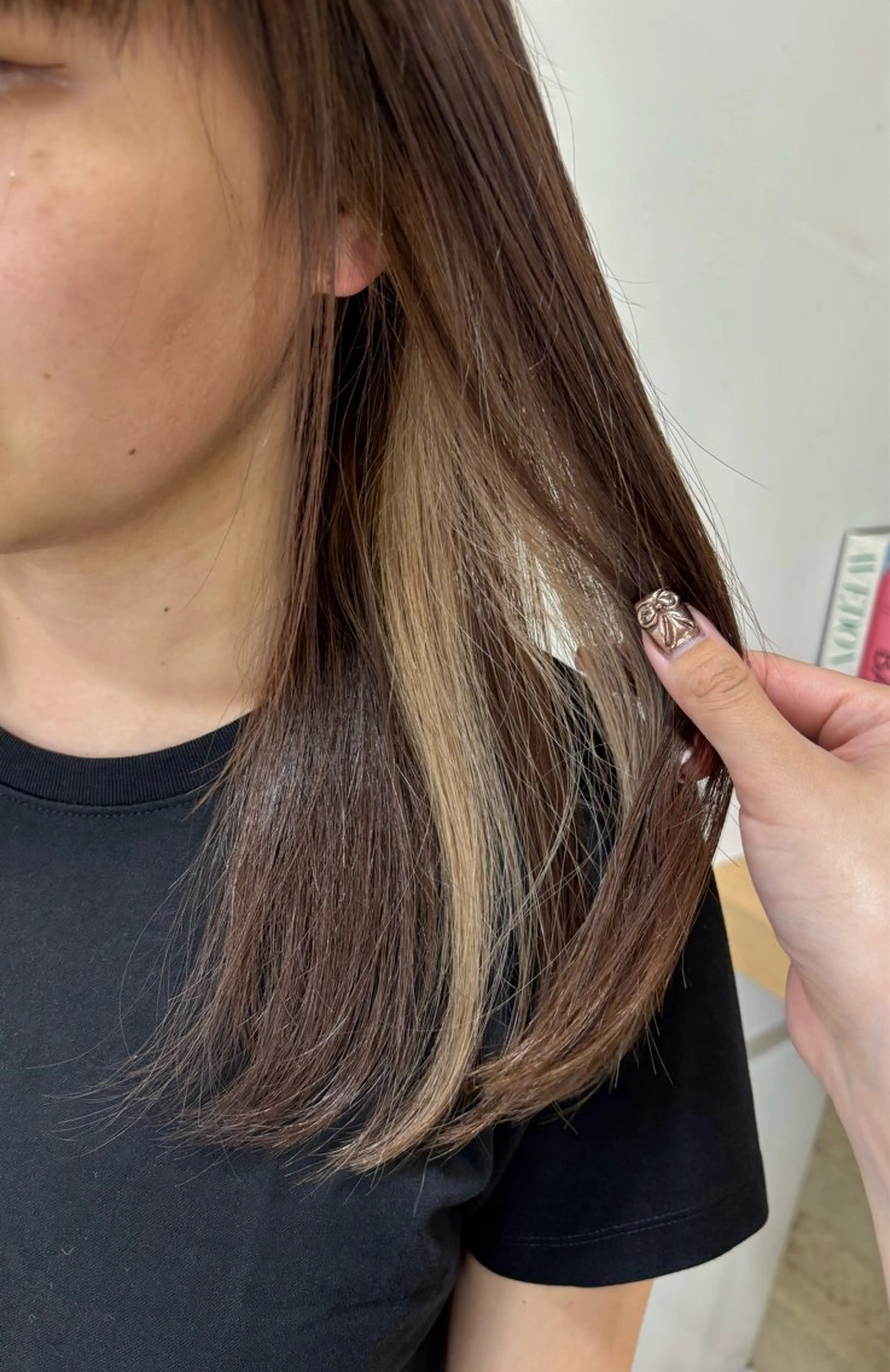 【👑人気No.1】イヤリングカラー・トリートメント】¥9000~大人気のコース🌼◎当日予約大歓迎🙆🏻♀️の写真