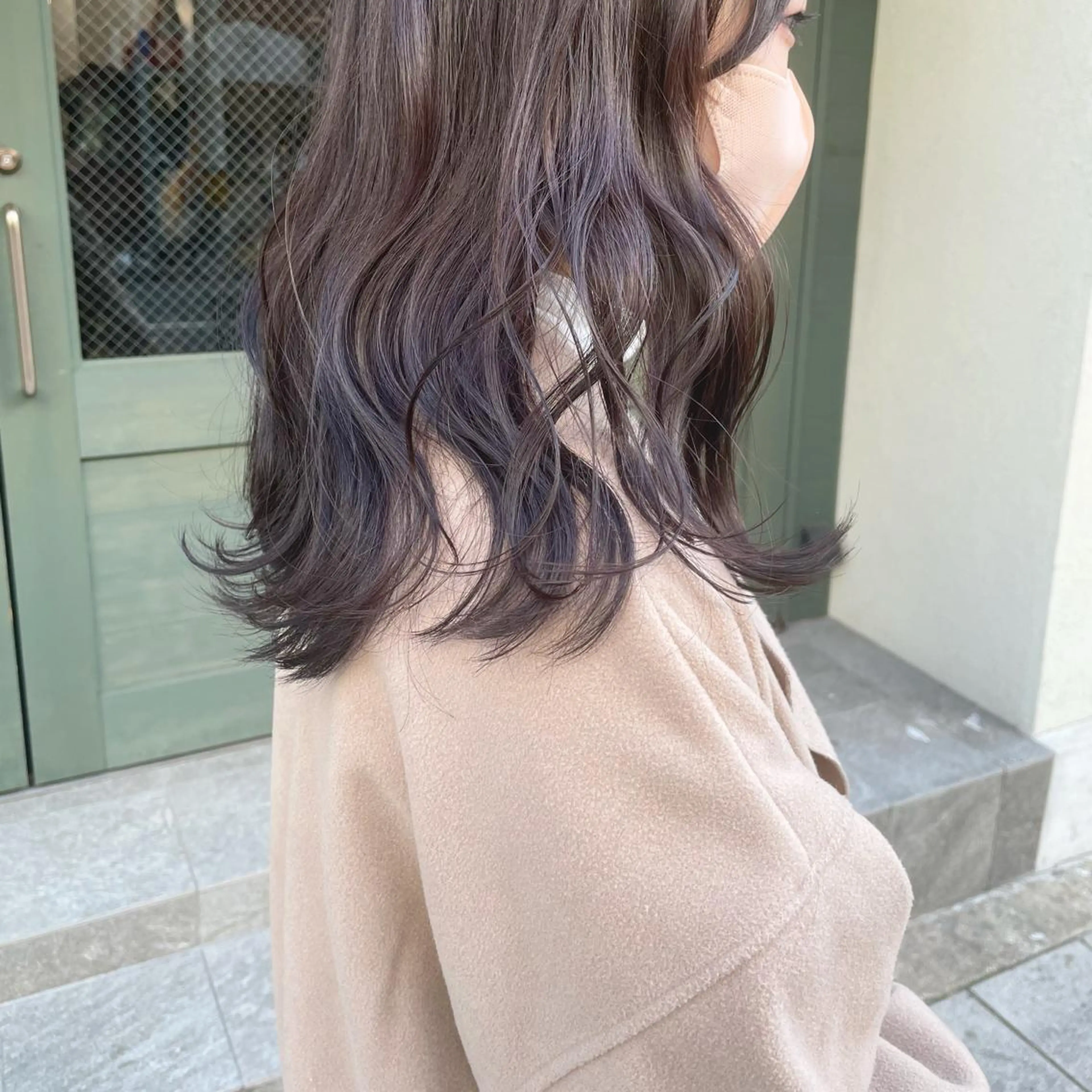 セミロング カラー ブラウンカラー モカブラウン Hana ♡ marshu梅田のヘアスタイル