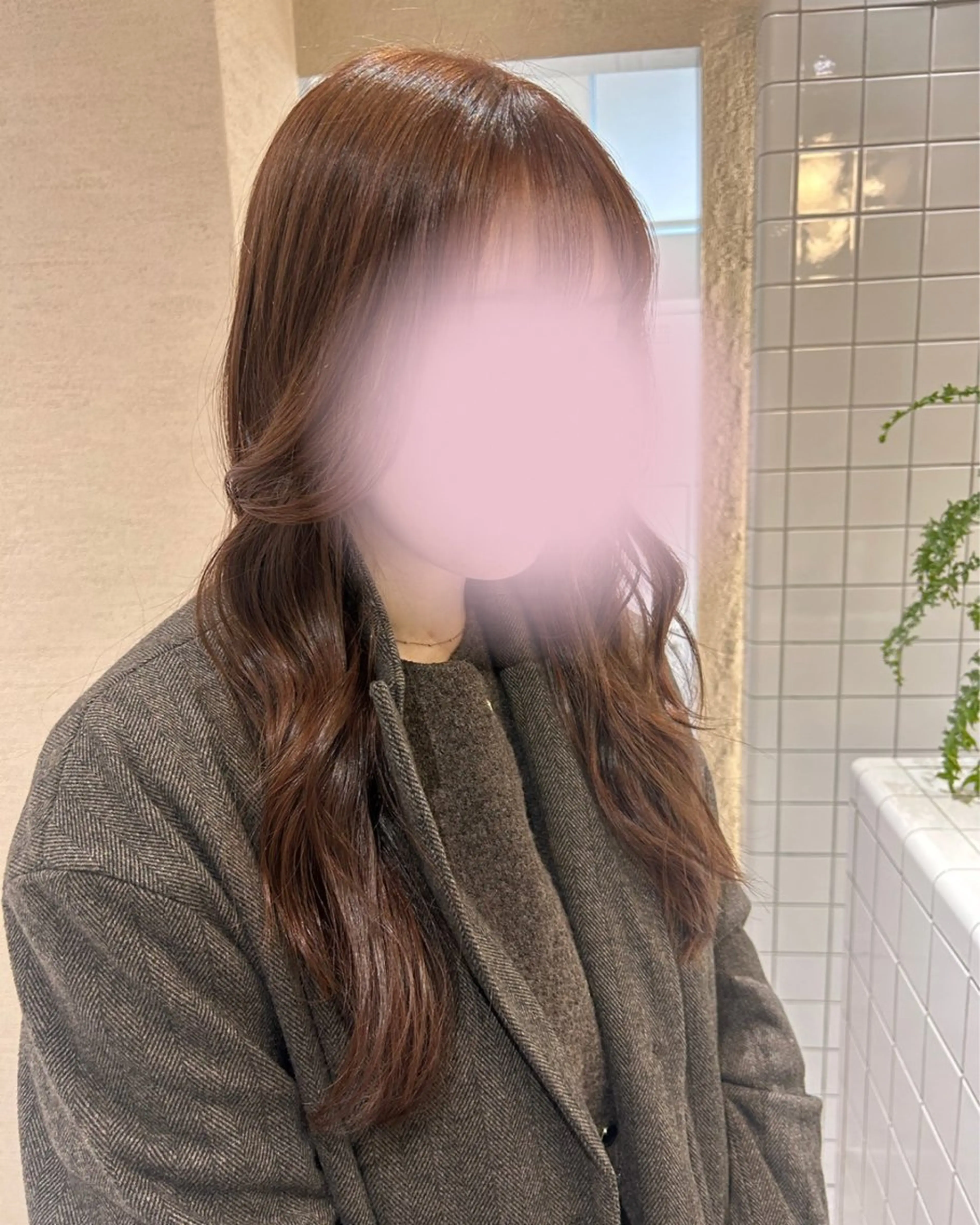 ロング カラー ブラウンカラー カット ヘアカラー トリートメント SALOWIN 新宿三丁目me+所属・レイヤー/ボブ/ パーマ/HARUKAのヘアスタイル