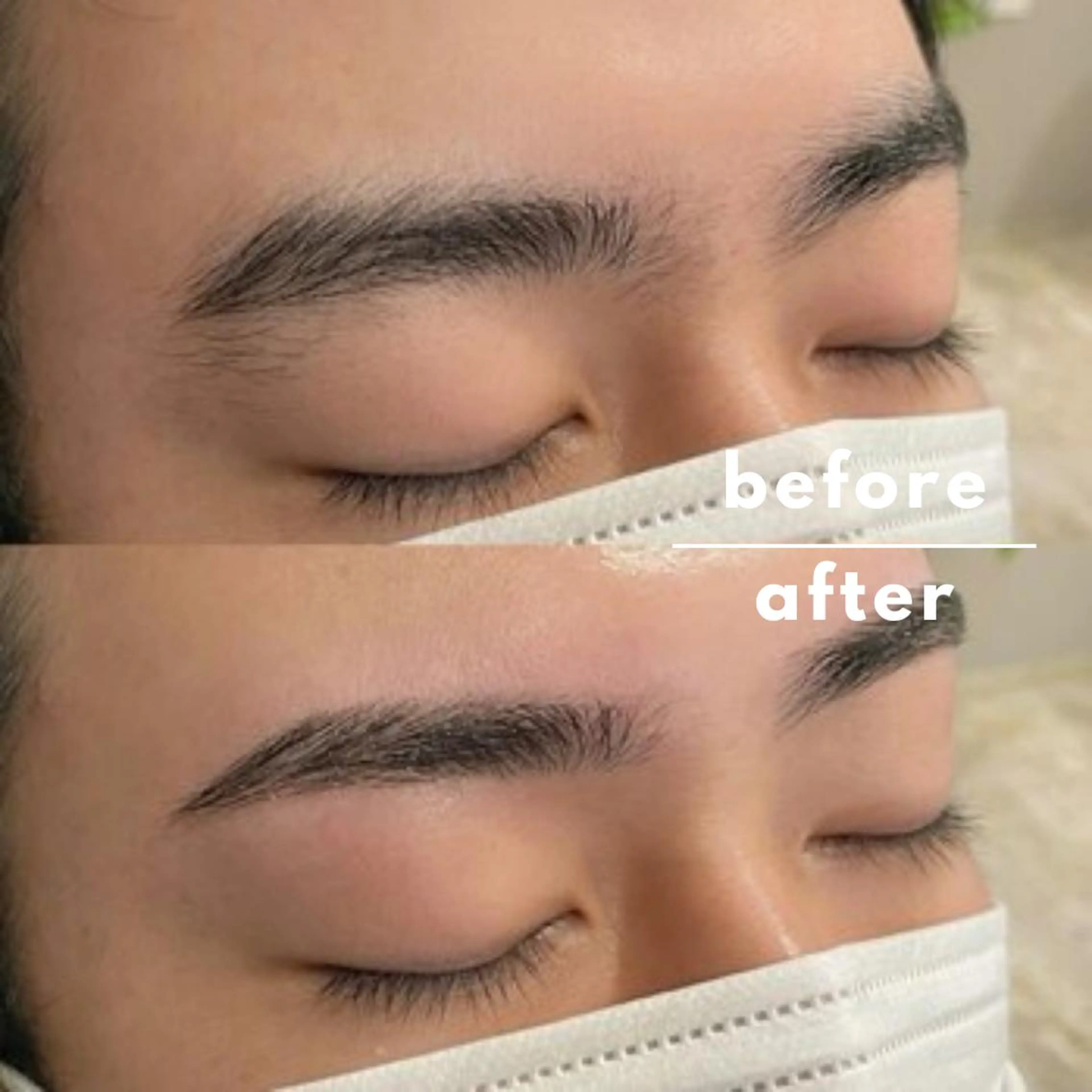 メンズ眉スタイリング［wax脱毛］✨骨格に併せた眉毛デザインで一気に清潔感もUP♪#恵比寿#渋谷#メンズ眉毛の写真