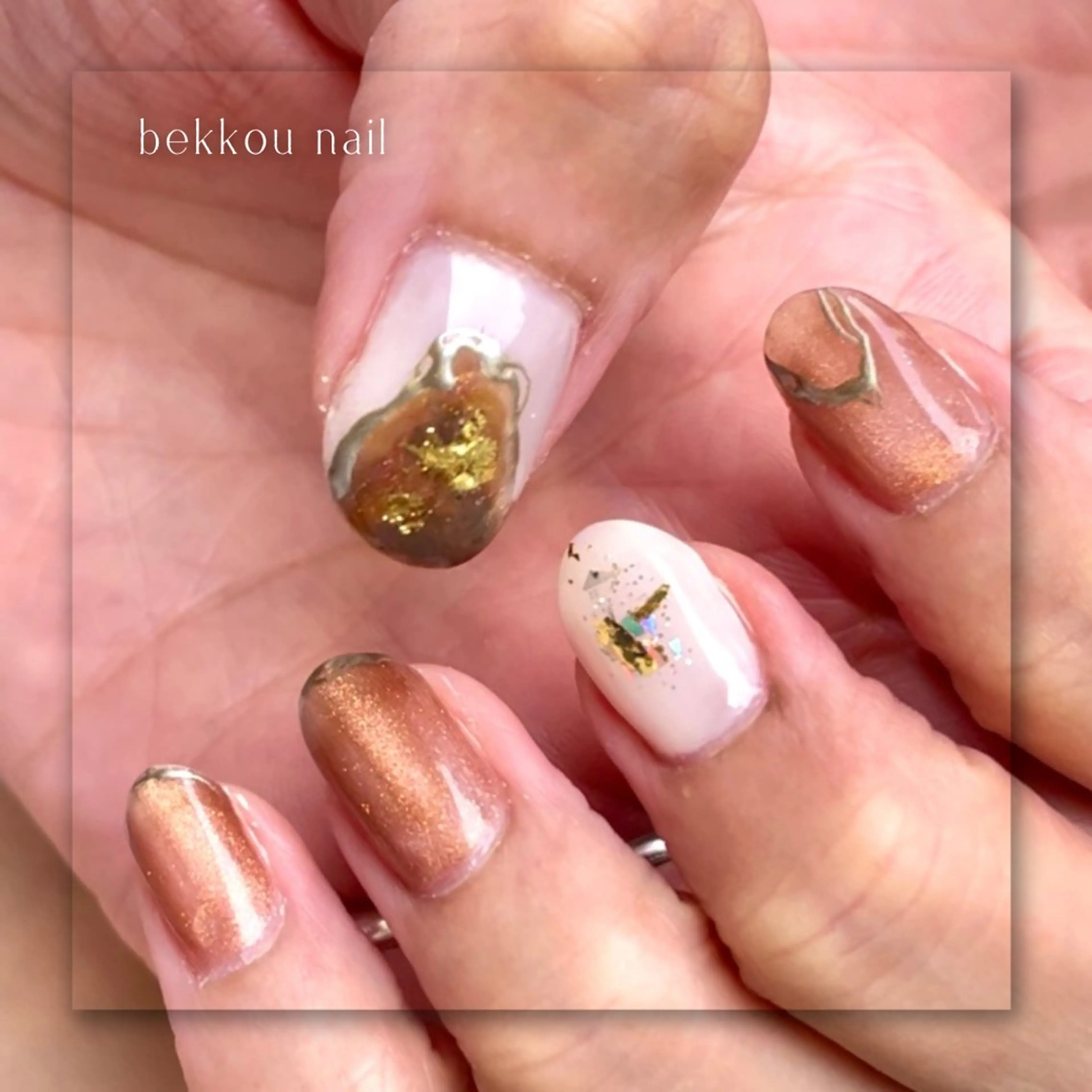 ネイル アートネイル べっ甲ネイル フラワーネイル フットネイル フレンチネイル ハンドネイル Seemly 千田町店所属・フラワーパラジェル 🌸シームリーエミのネイルデザイン