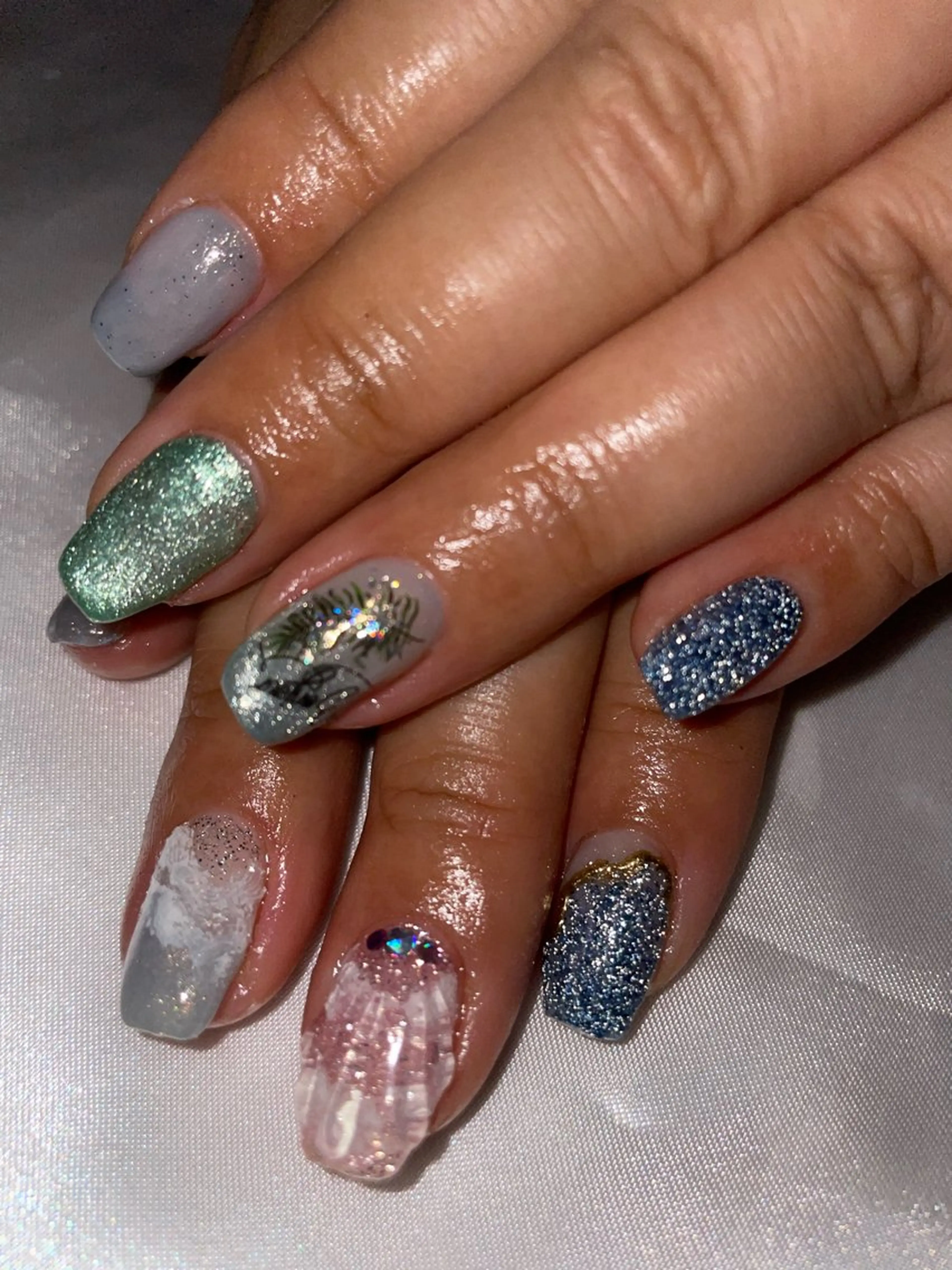 ネイル フラッシュネイル キラキラネイル BavardageNail所属・Bavardage Nailのネイルデザイン