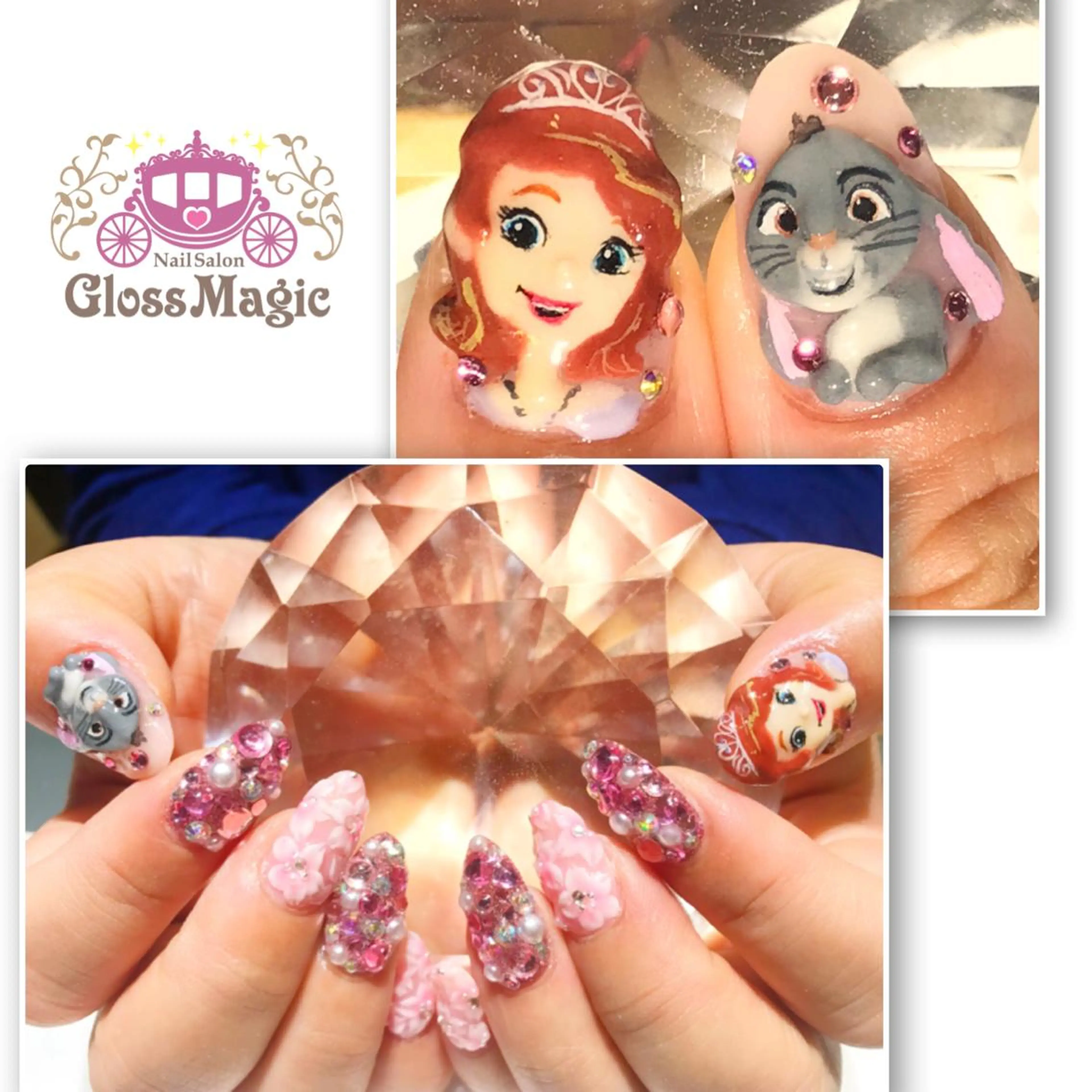 ネイル アートネイル ジェルネイル ソフトジェル ストーンネイル YUN 💅のネイルデザイン