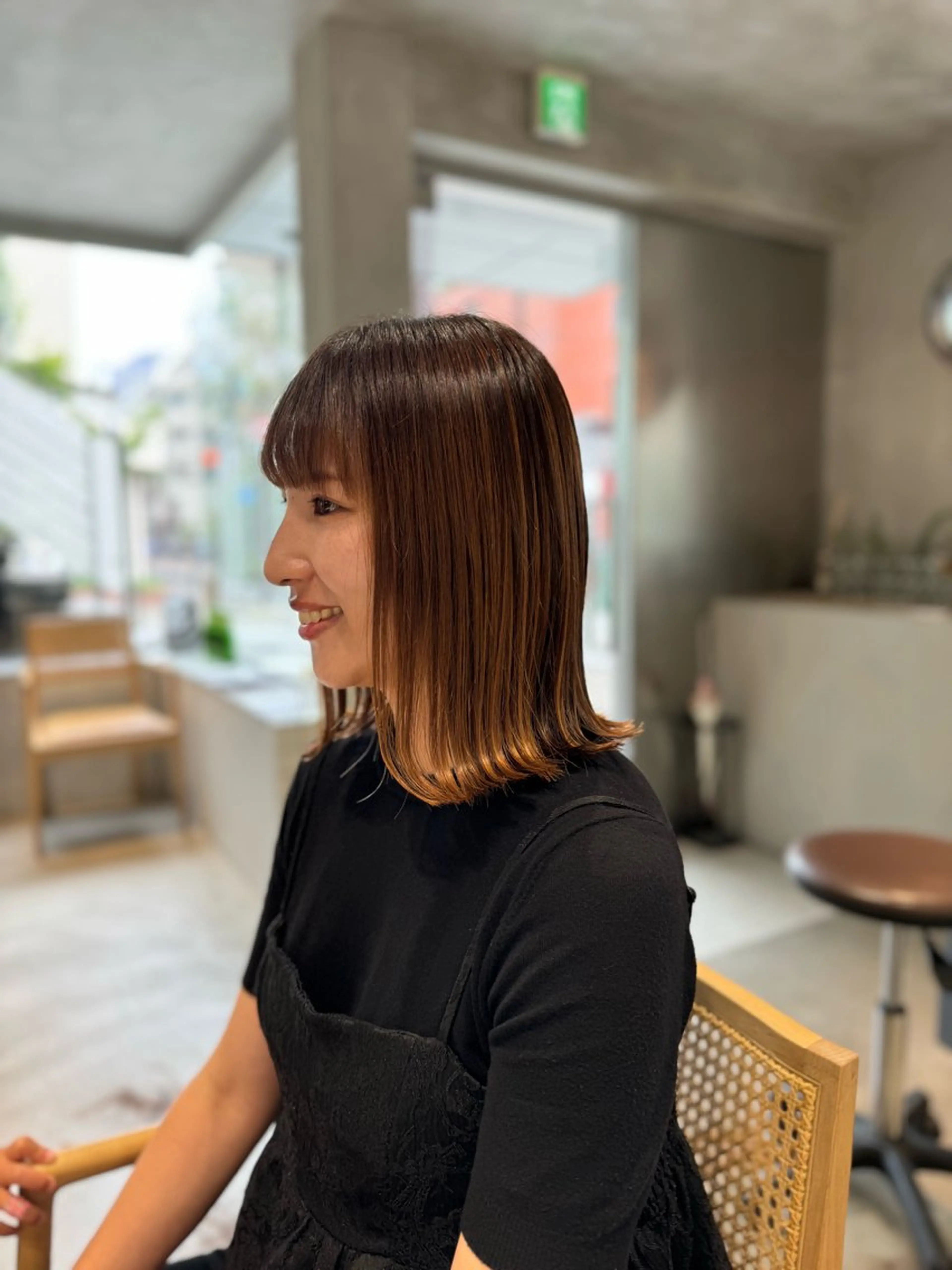 ミディアム 柳川 ことねのヘアスタイル