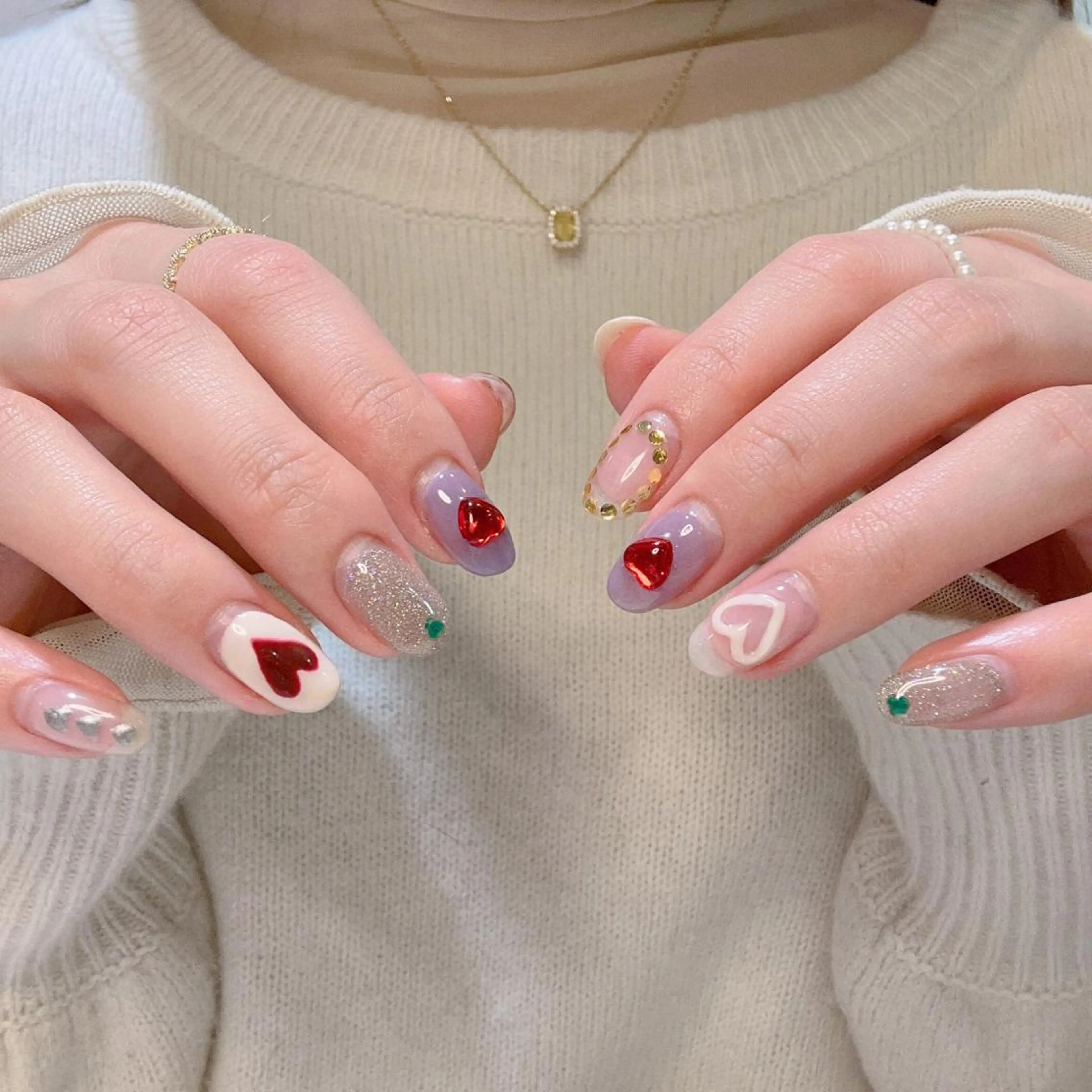 ネイル ハンドネイル ℝ𝕌𝕂𝔸 ✿のネイルデザイン