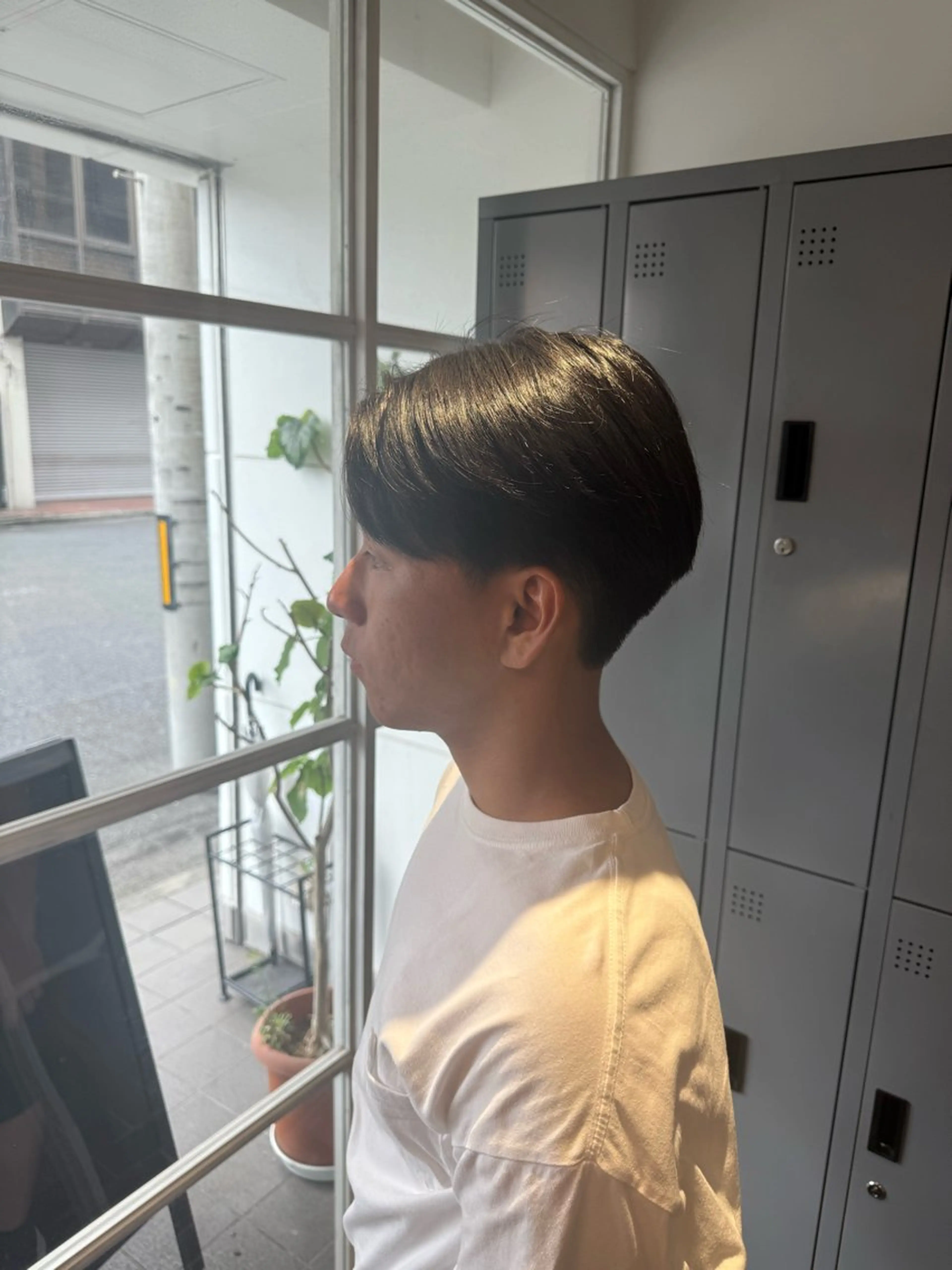 メンズ センターパート カット かとう きりん🎀🪽のヘアスタイル