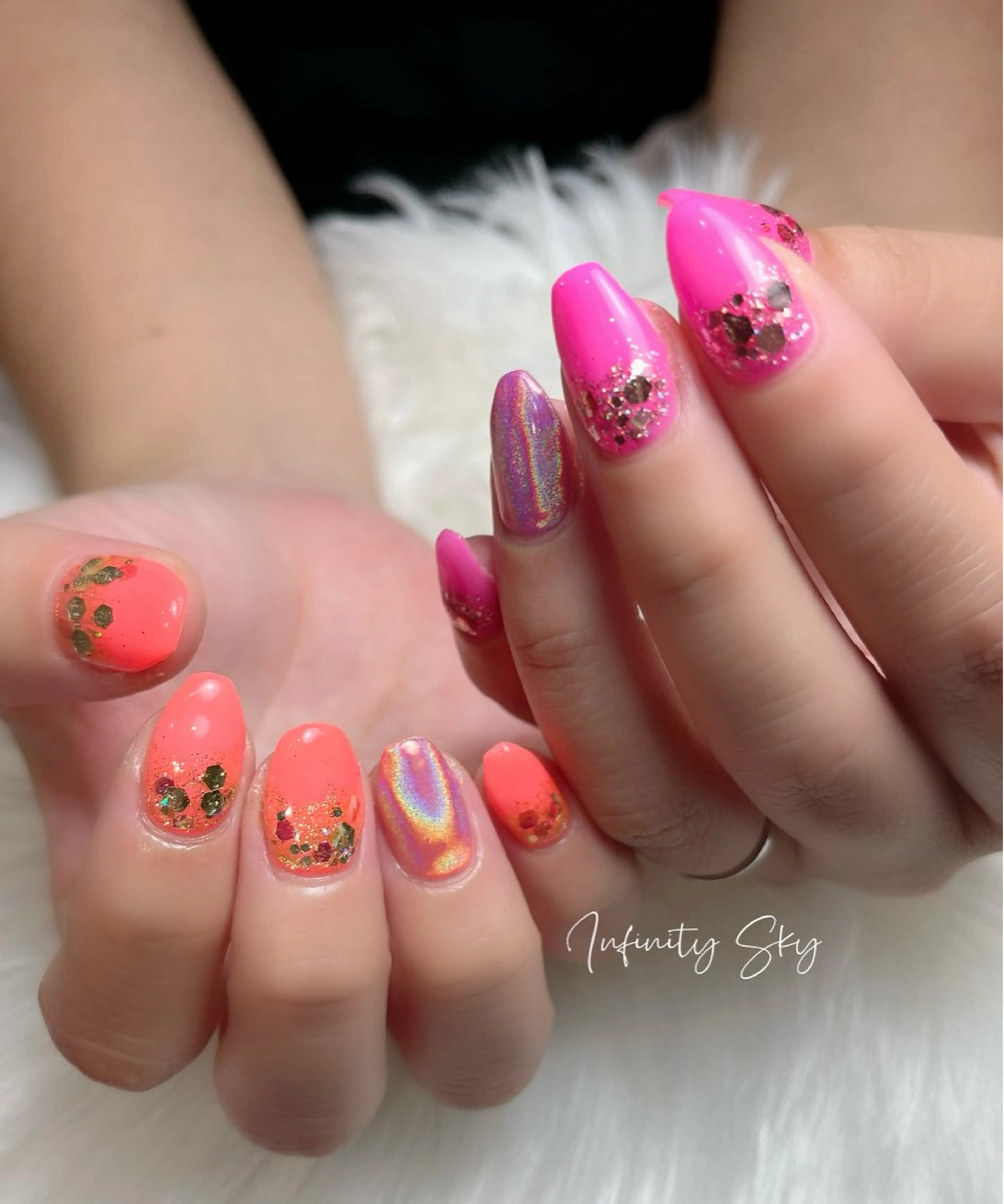 ネイル infinity skyのネイルデザイン