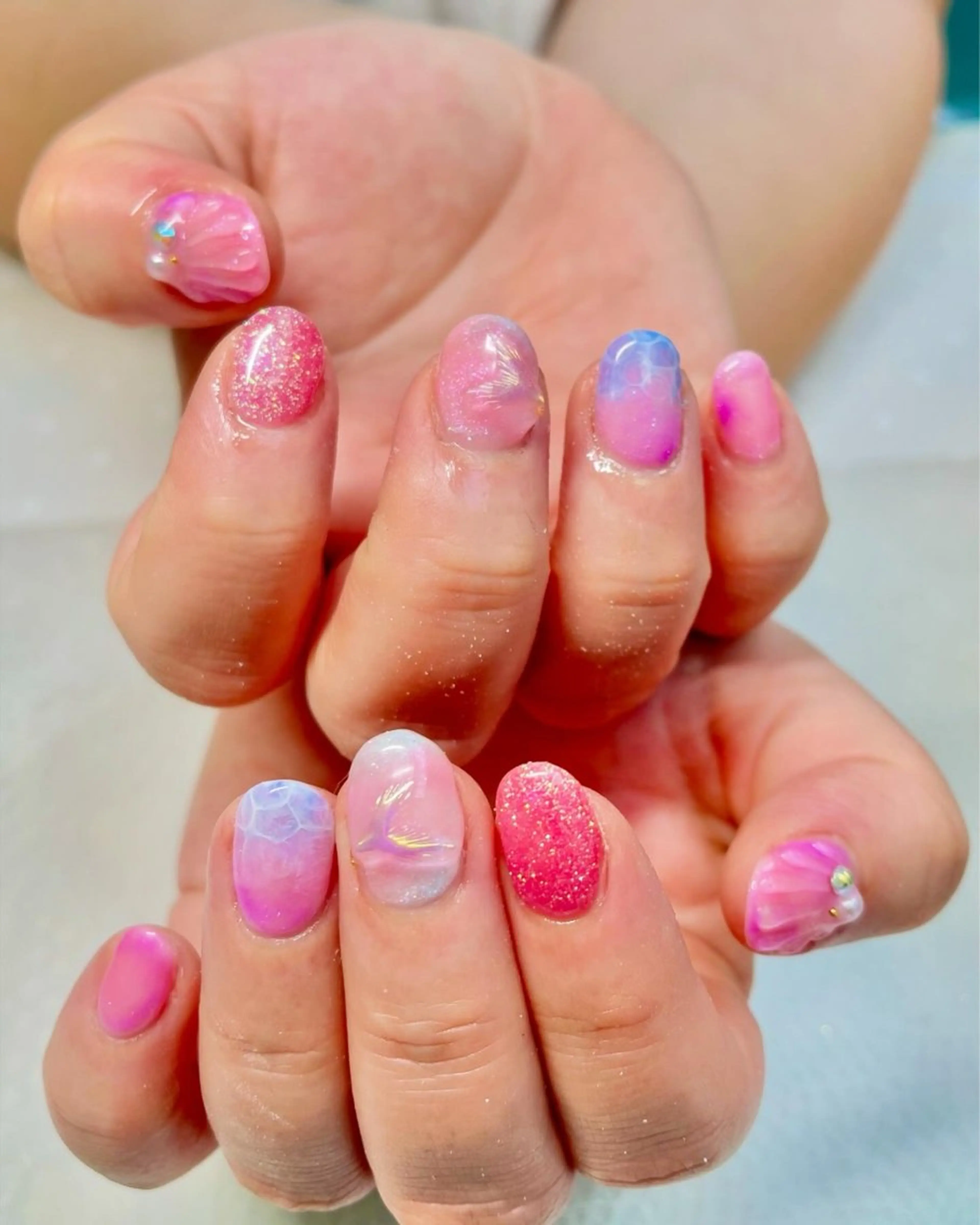 ネイル ハンドネイル 新宿ネイルサロン ジェミディローサ所属・新宿ネイルサロン ジェミディローサのネイルデザイン