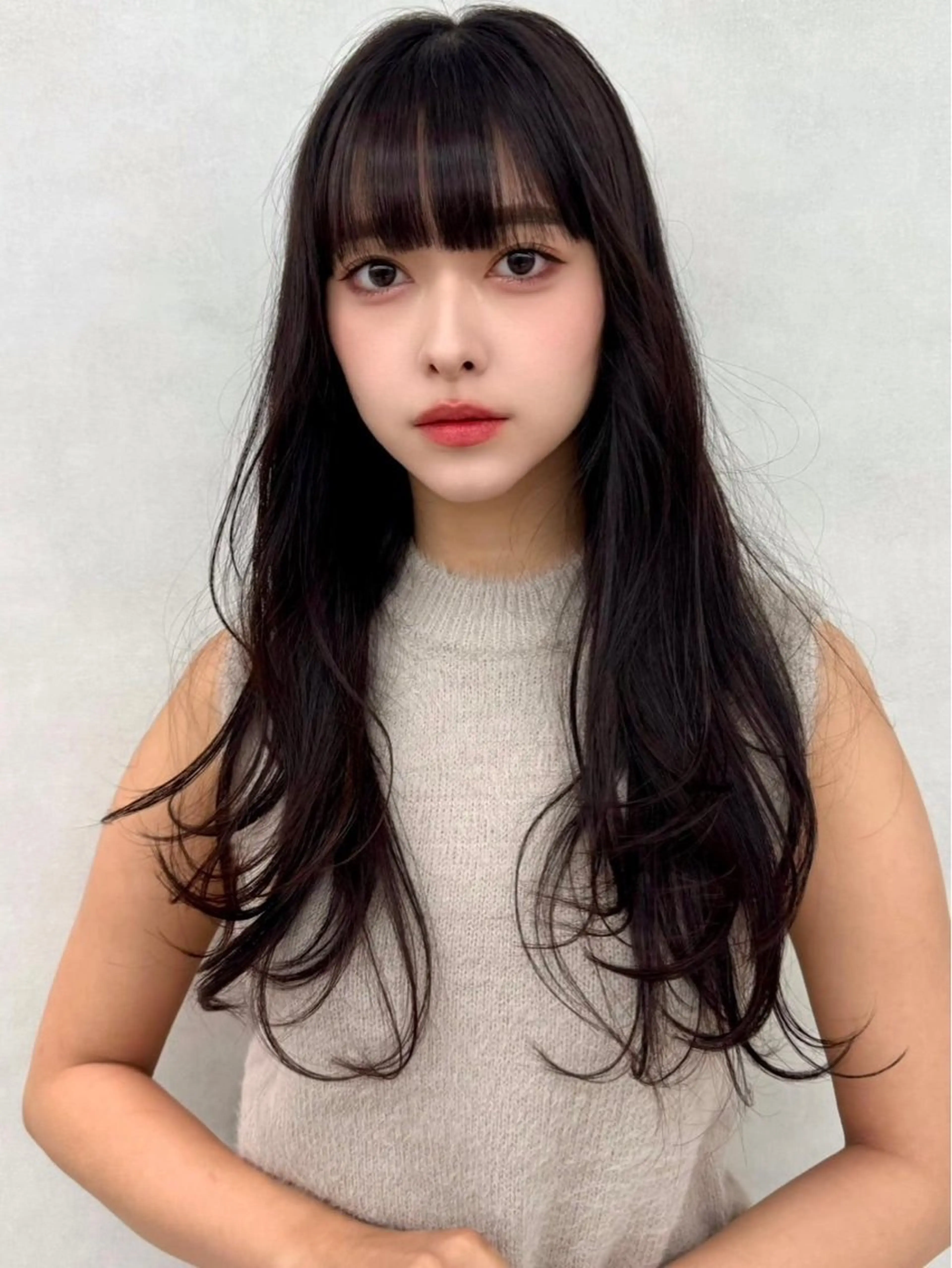 ロング 🇰🇷韓国レイヤー ケアカラー／田川佑紀のヘアスタイル