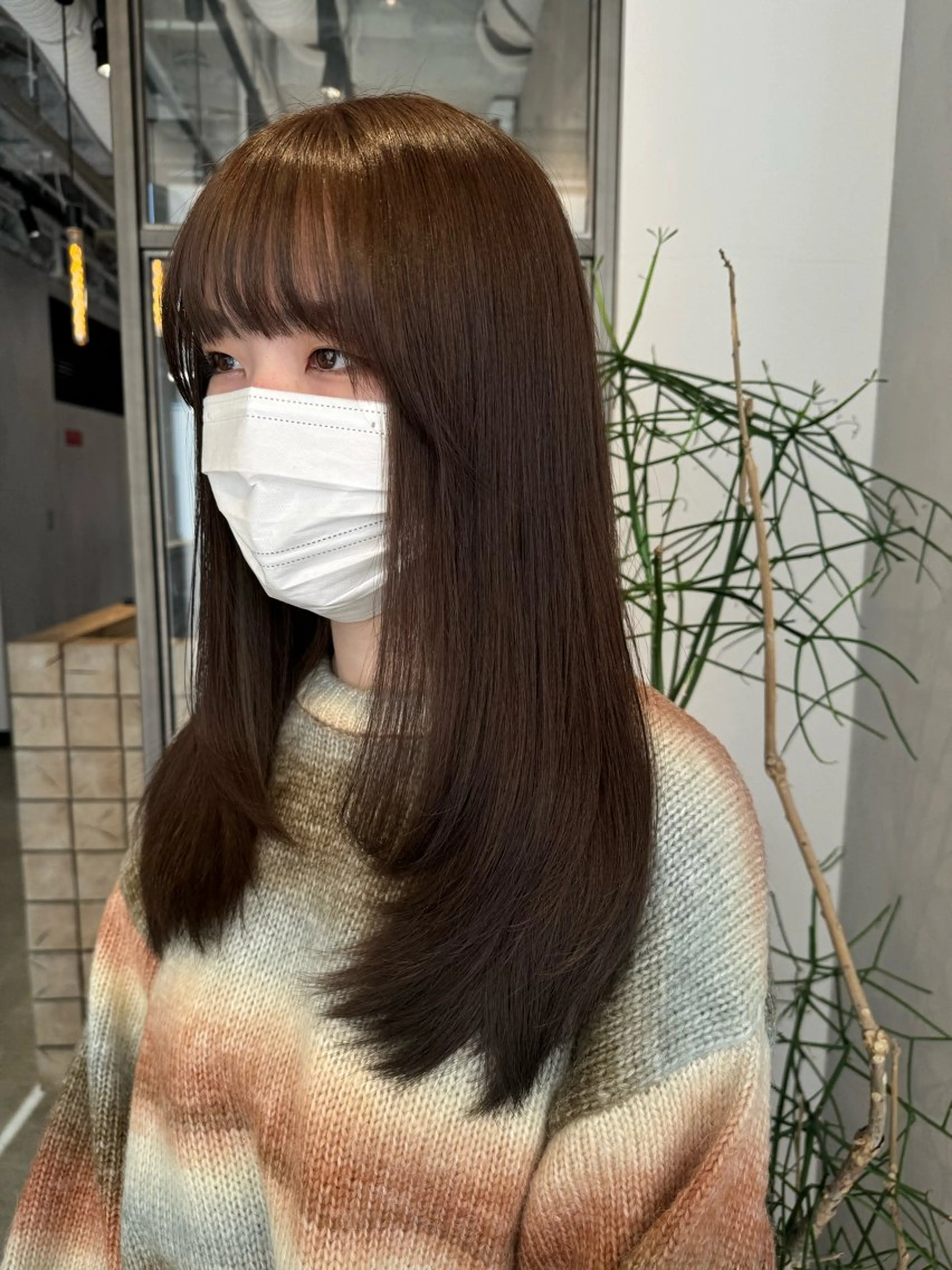 ロング カラー ベージュカラー レイヤーカット カット ヘアカラー トリートメント 透明感カラー✨艶髪 制作🌱山根あゆみのヘアスタイル