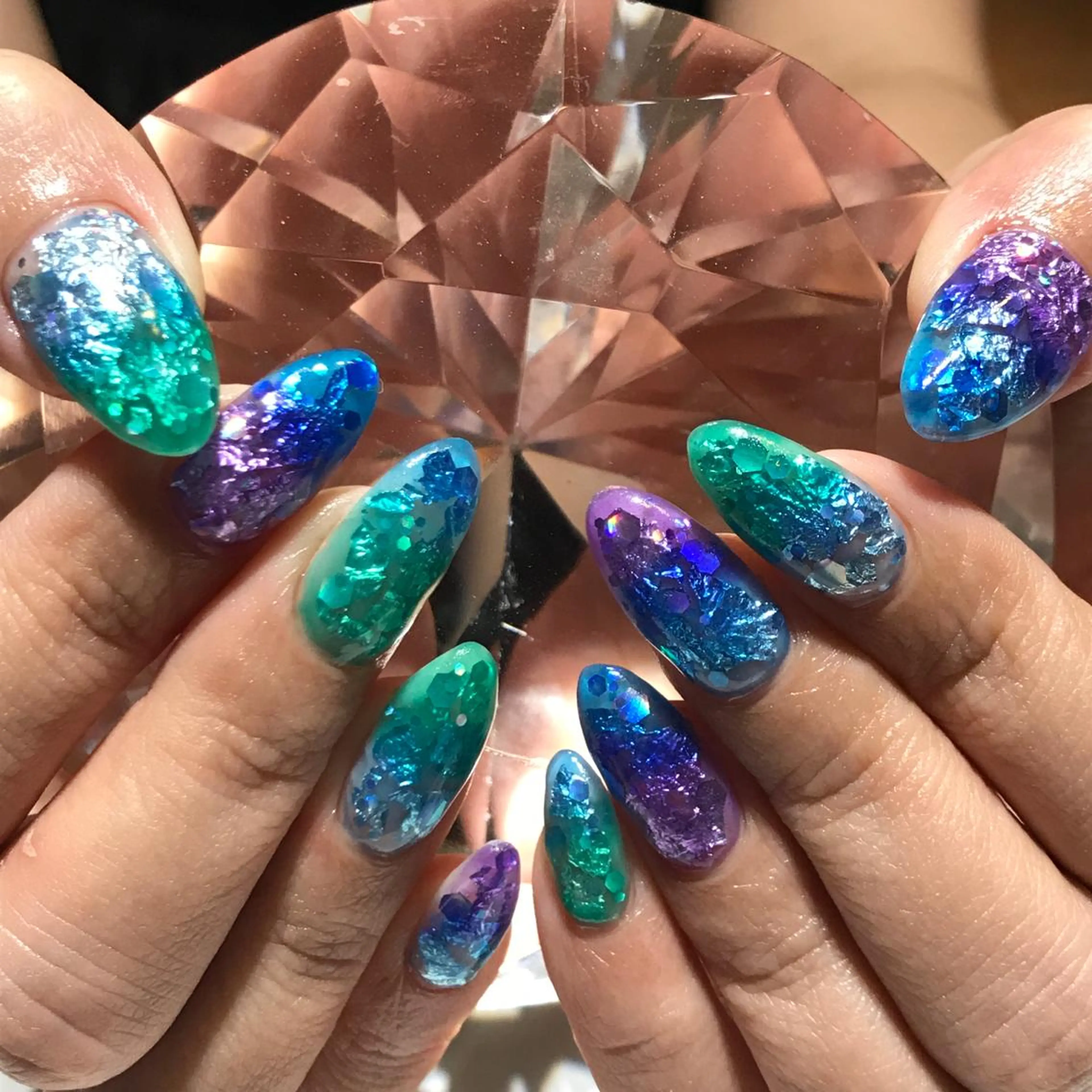 ネイル クリアネイル ジェルネイル YUN 💅のネイルデザイン