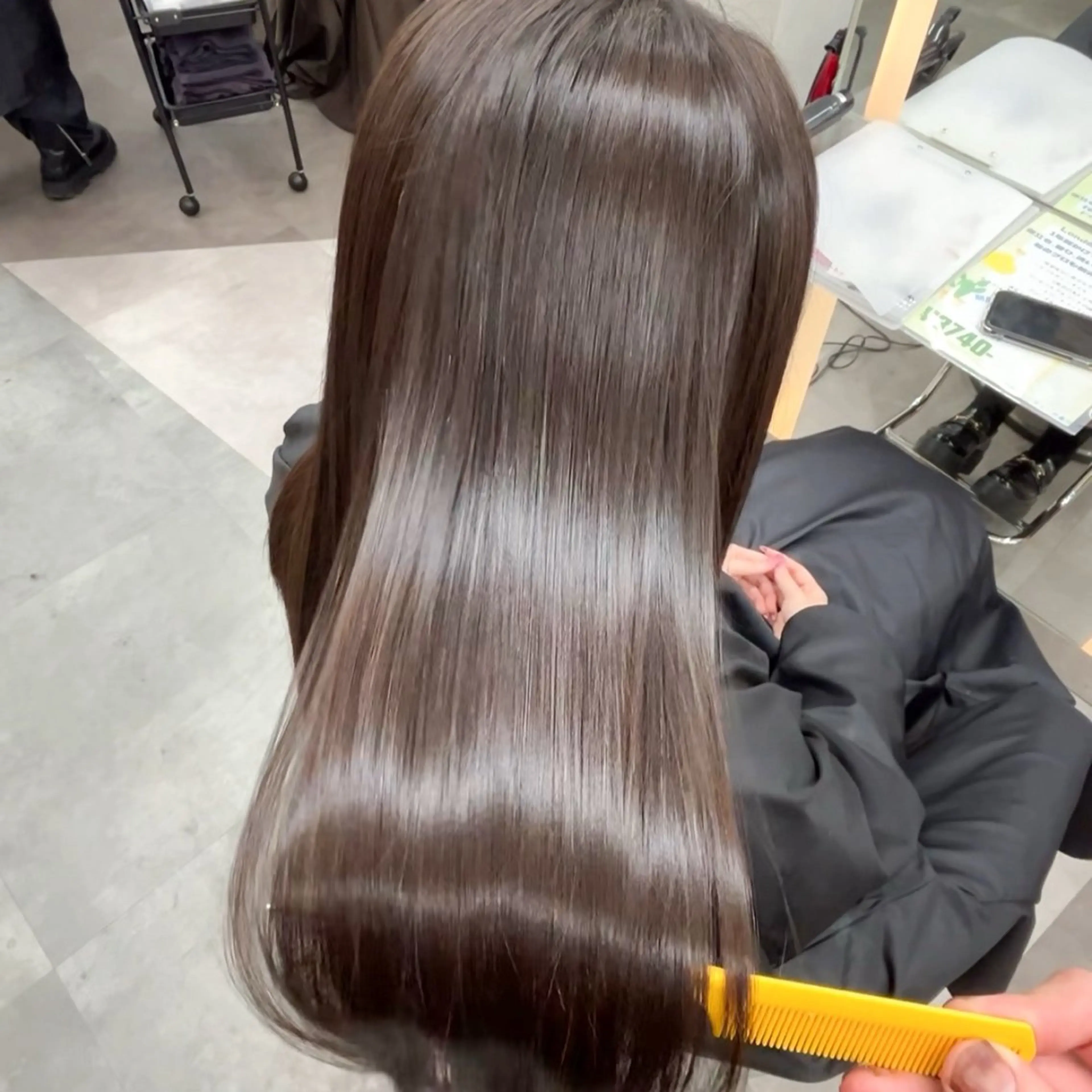 カット＋地毛風縮毛矯正＋1stepトリートメント（渋谷/レイヤー/ボブ）の写真