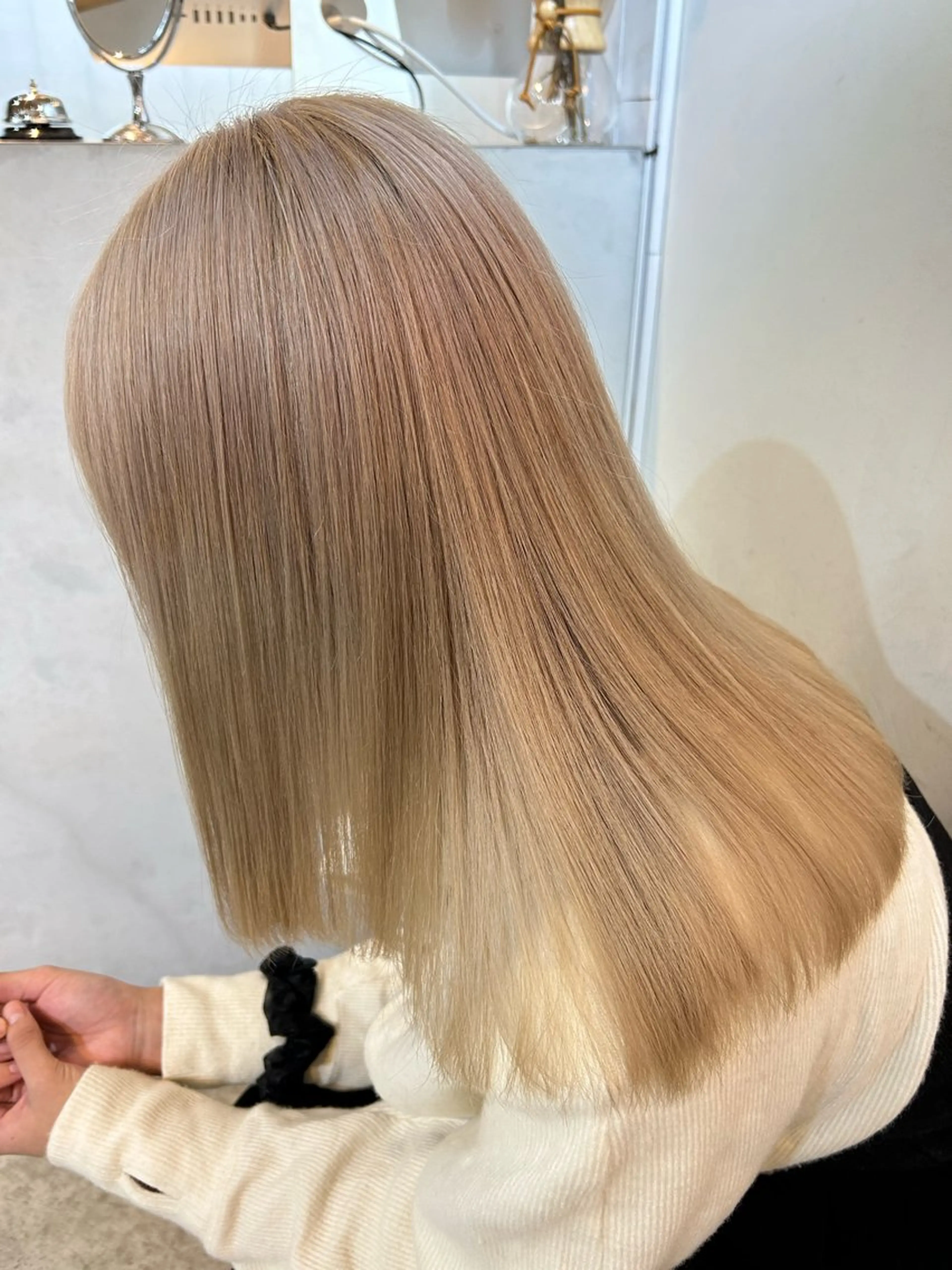 ミディアム カラー メンズ ブロンド カット ヘアカラー トリートメント 🧸艶々韓国ヘア 🧁mizunaのヘアスタイル