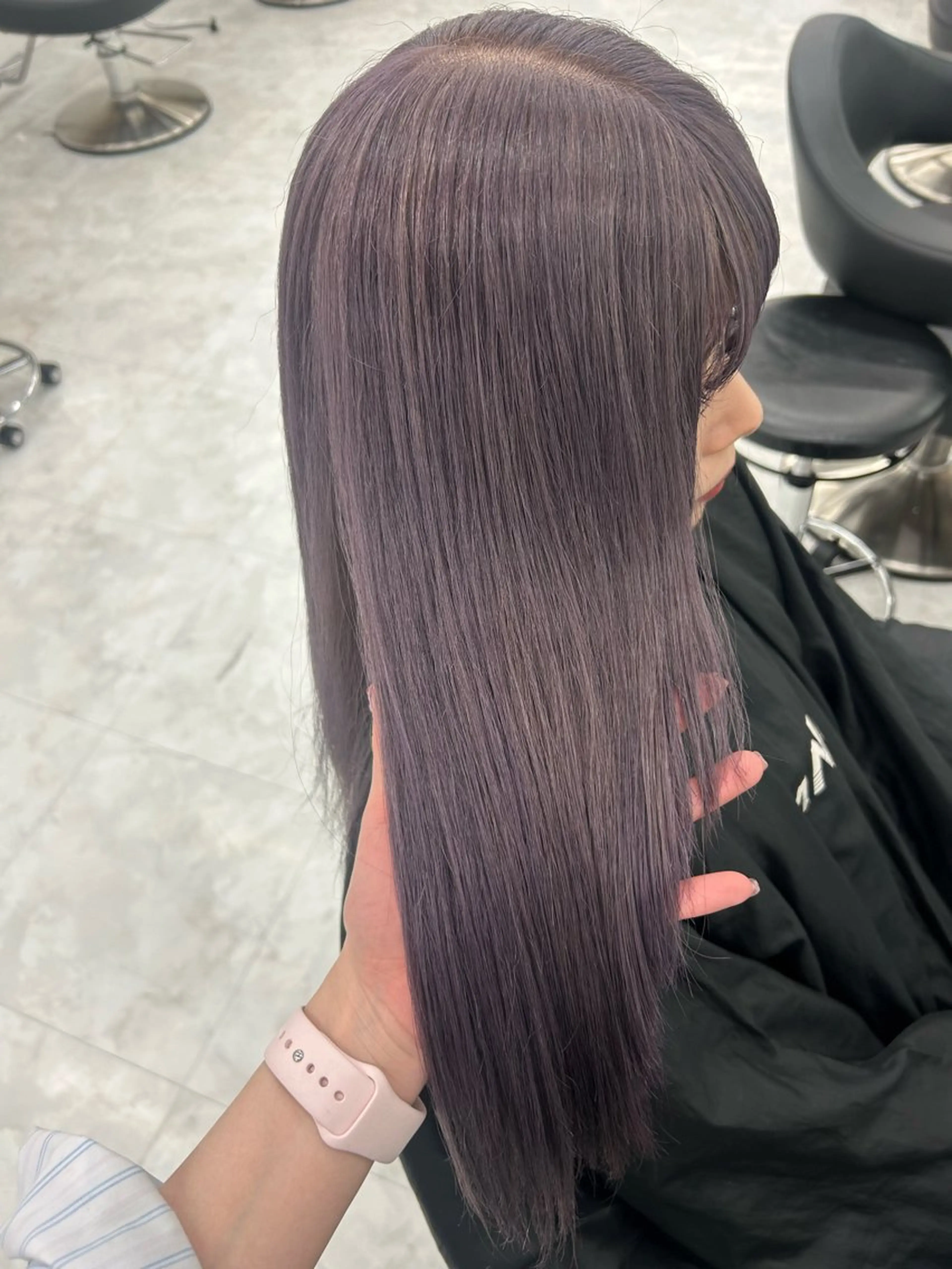 ロング 淡色ラベンダー♡ ニーナ🎀🦙のヘアスタイル