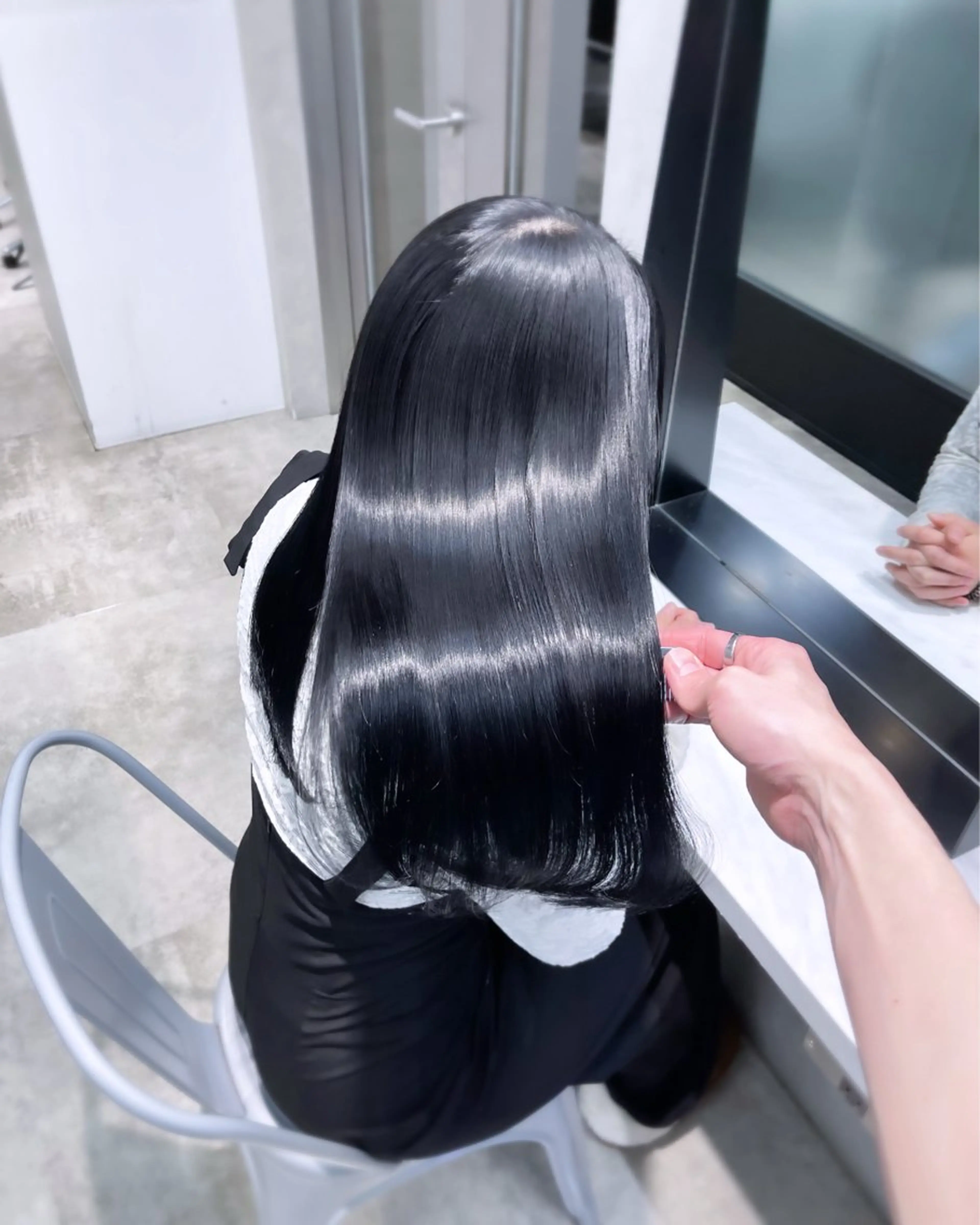 ロング 髪質改善 カット トリートメント 韓国レイヤーカット 髪質改善▫️水野有真のヘアスタイル