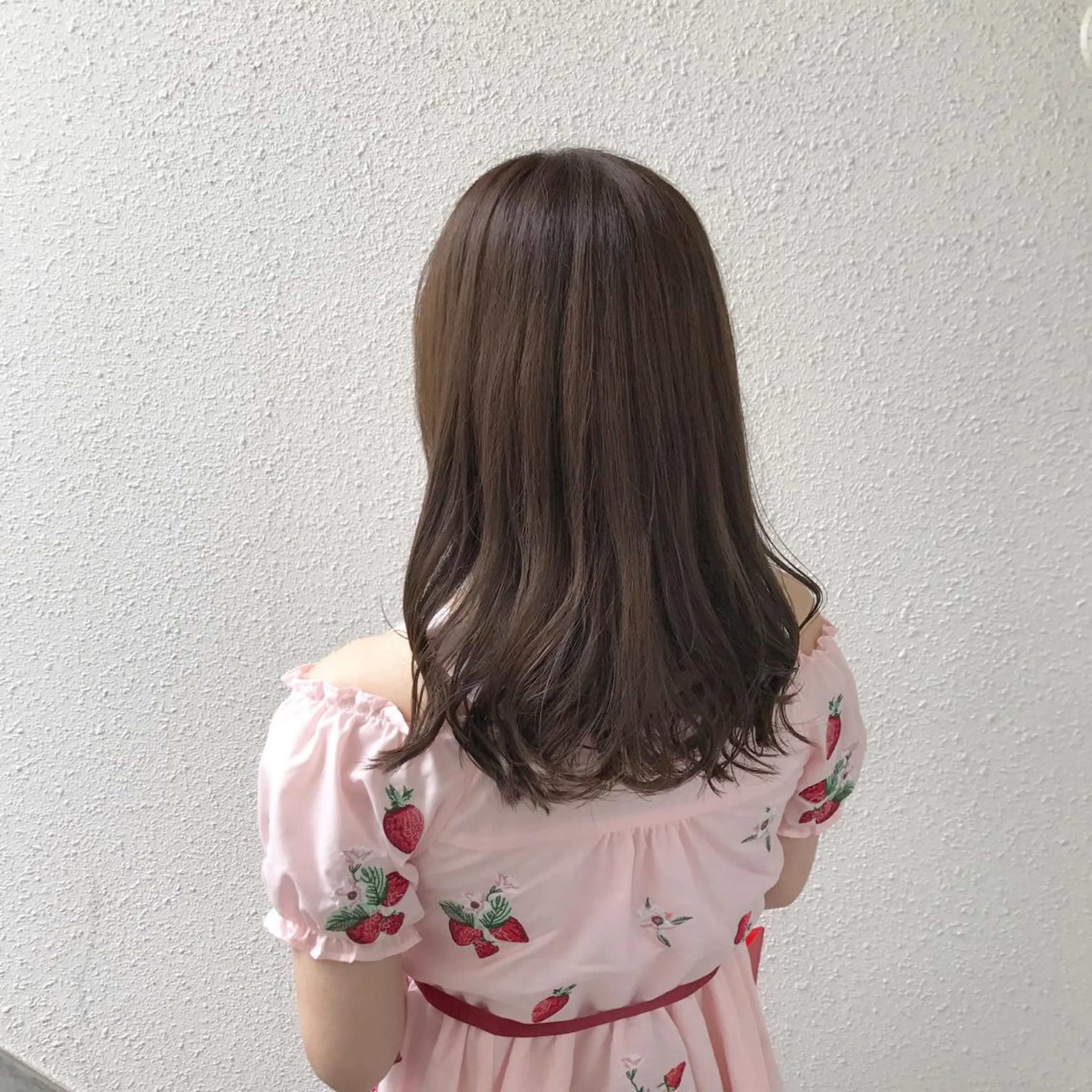 ミディアム カラー アッシュ インナーカラー/天神 ブリーチ/吉田のヘアスタイル