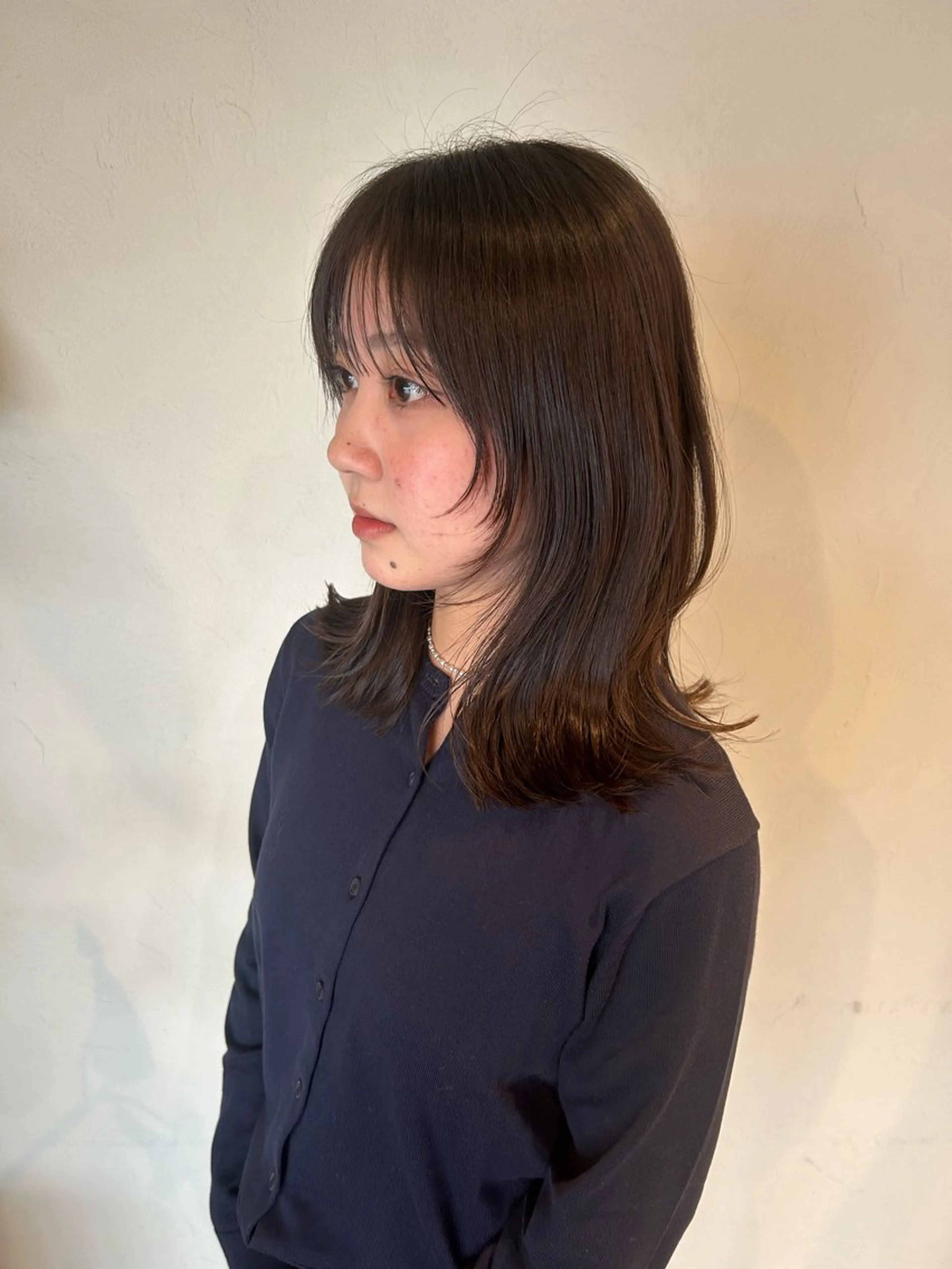 ミディアム レイヤーカット liberal所属・佐々木 美有/石橋美容室/のヘアスタイル