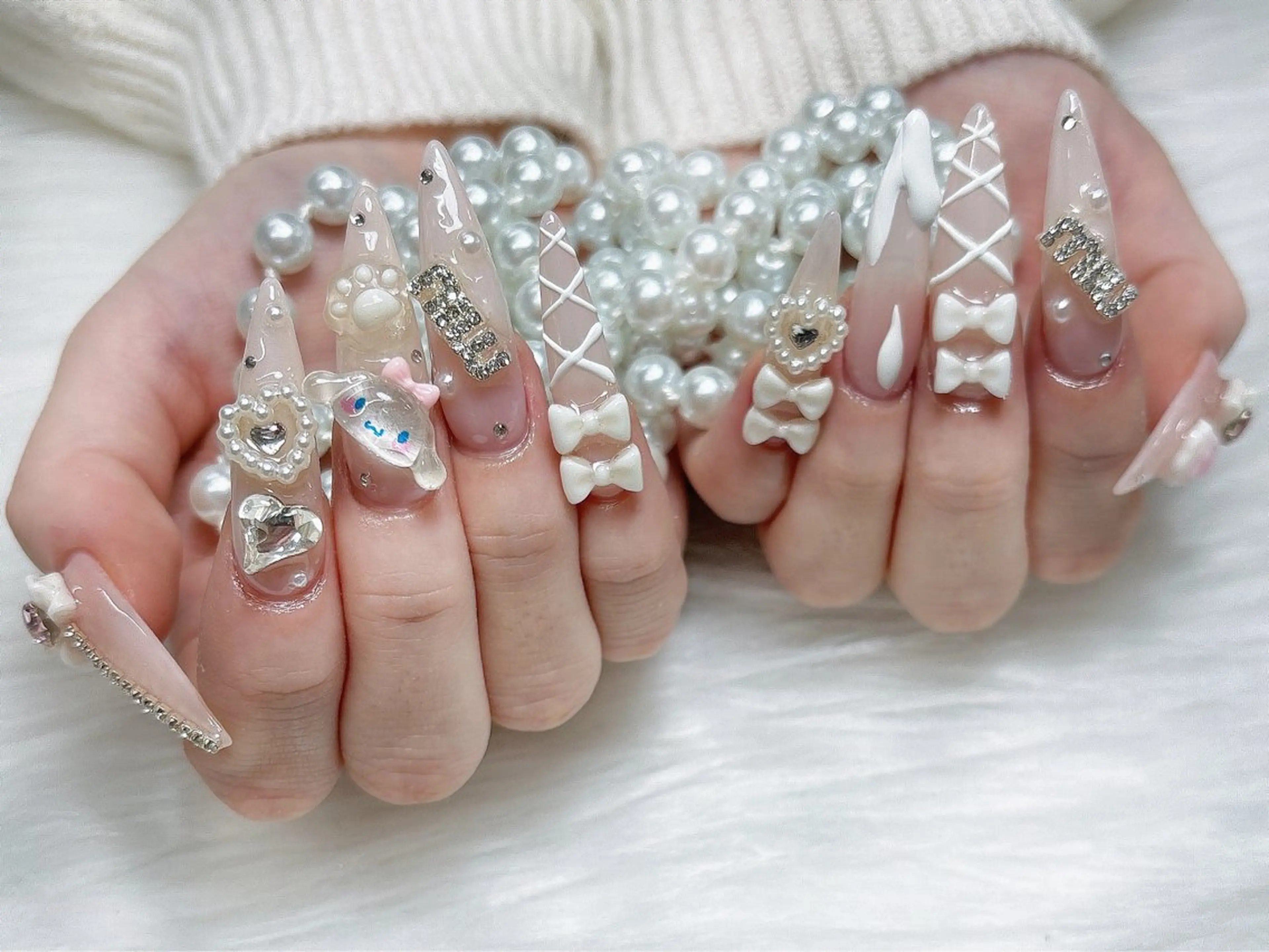 ネイル ロングネイル mirei‘nail所属・jade.vase ミレイのネイルデザイン