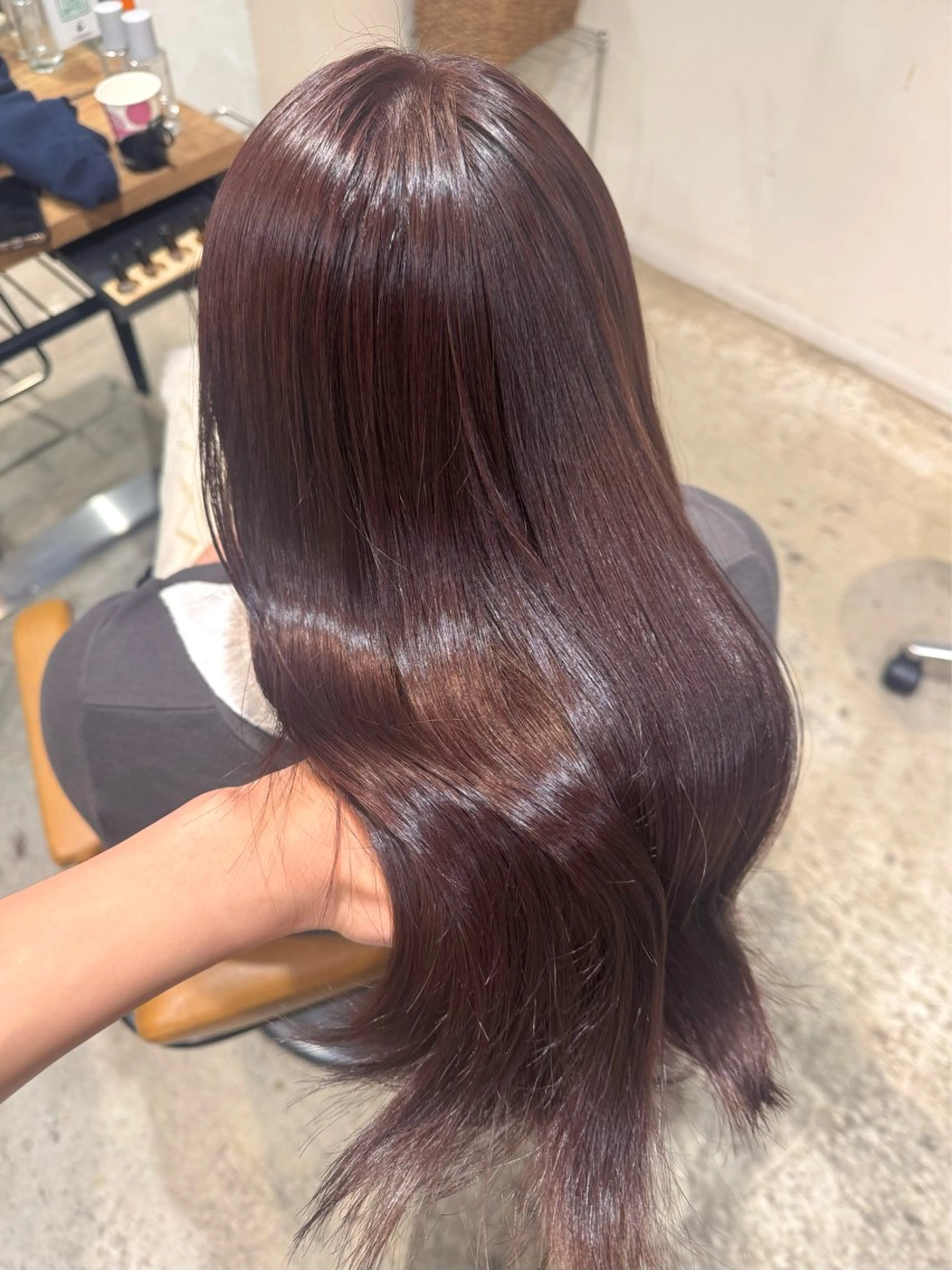 セミロング カラー ヘアアレンジ ラベンダーカラー ピンクカラー ピンクラベンダー カット ヘアカラー トリートメント ヘッドスパ 顔まわり/艶カラー/ 🤎himari🤎のヘアスタイル