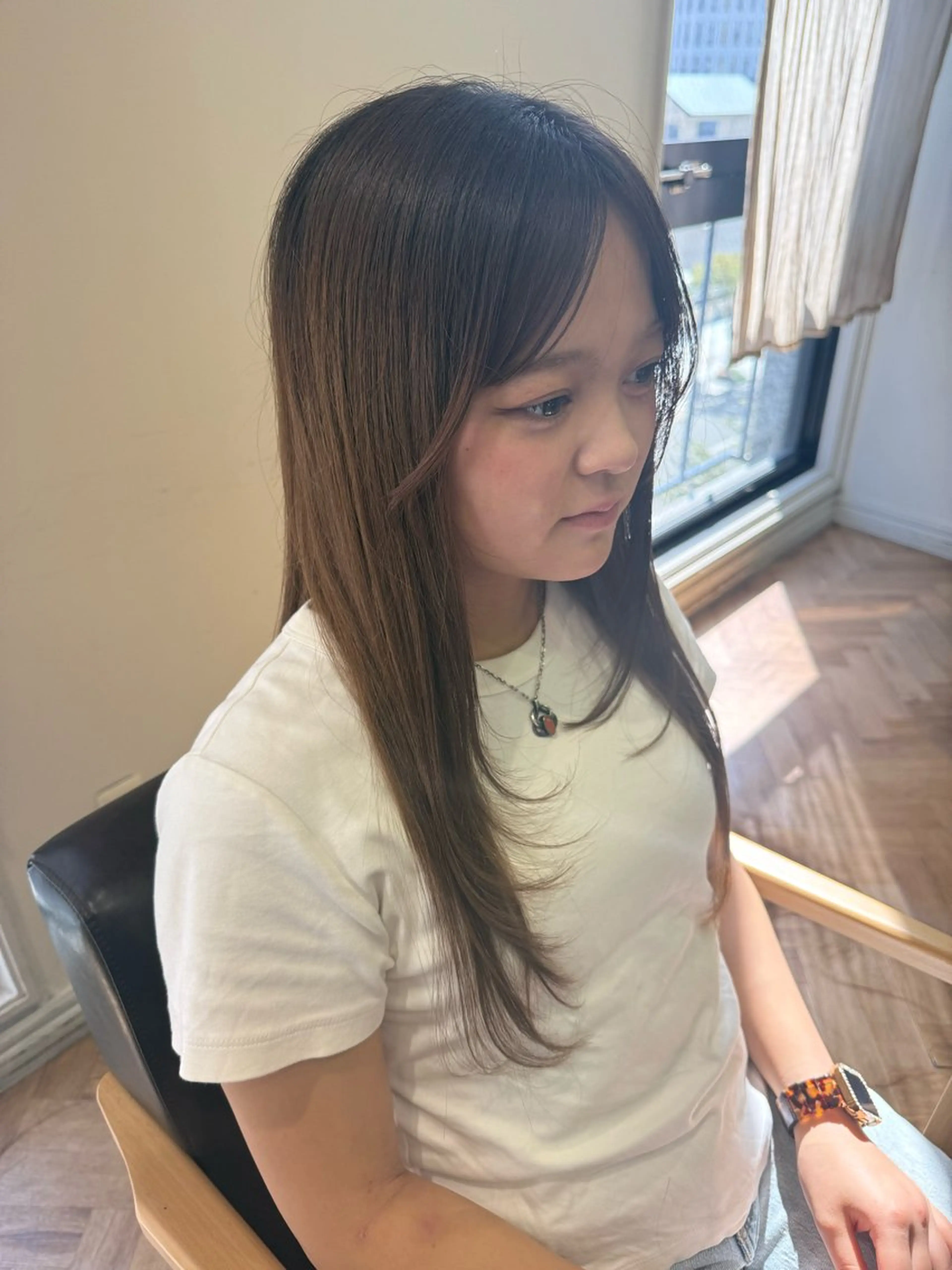 ロング レイヤーカット 溝口 槙里也のヘアスタイル