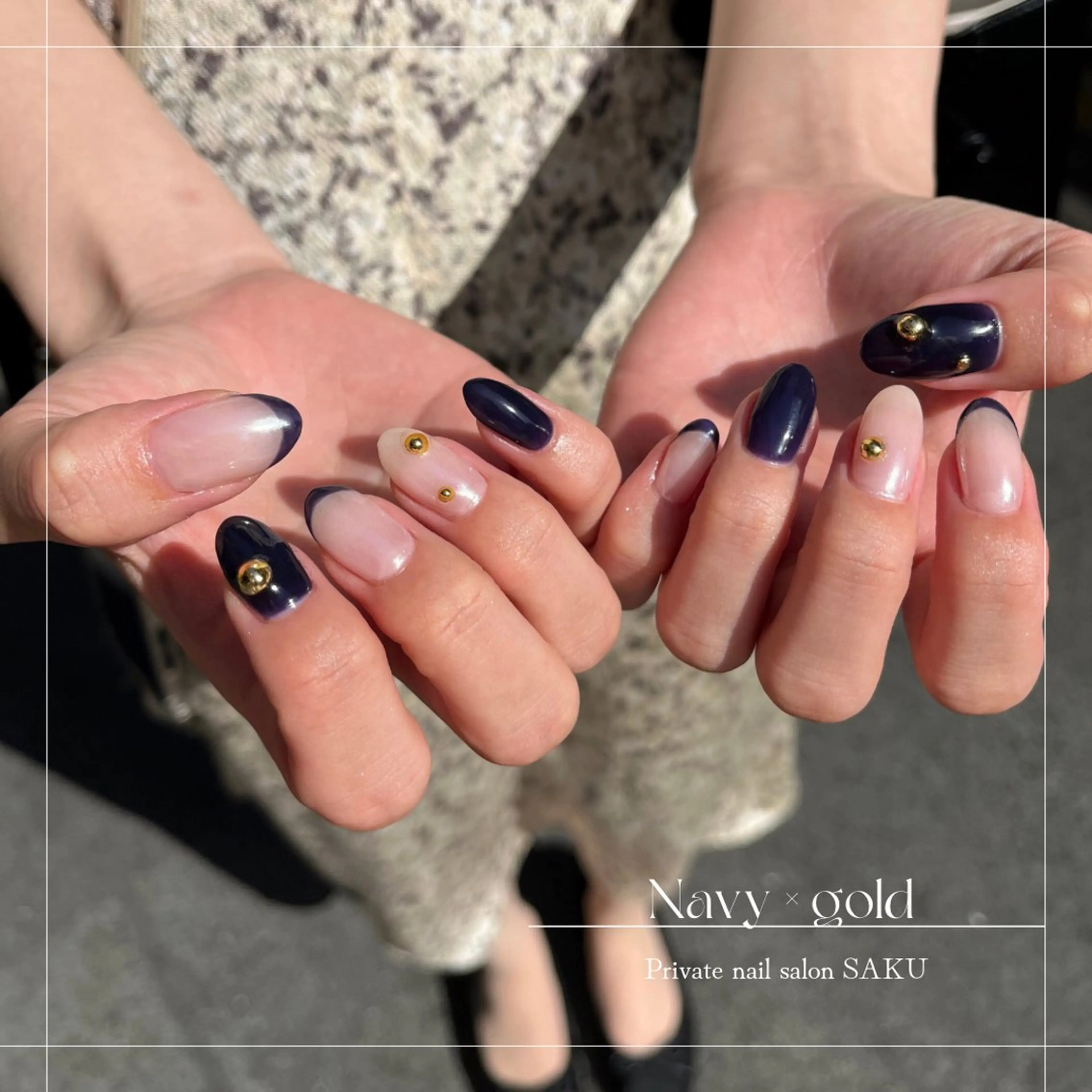 ネイル ニュアンスネイル シンプルネイル ハンドネイル SAKU  nail[サクネイル]所属・SAKU nail 作島茜のネイルデザイン
