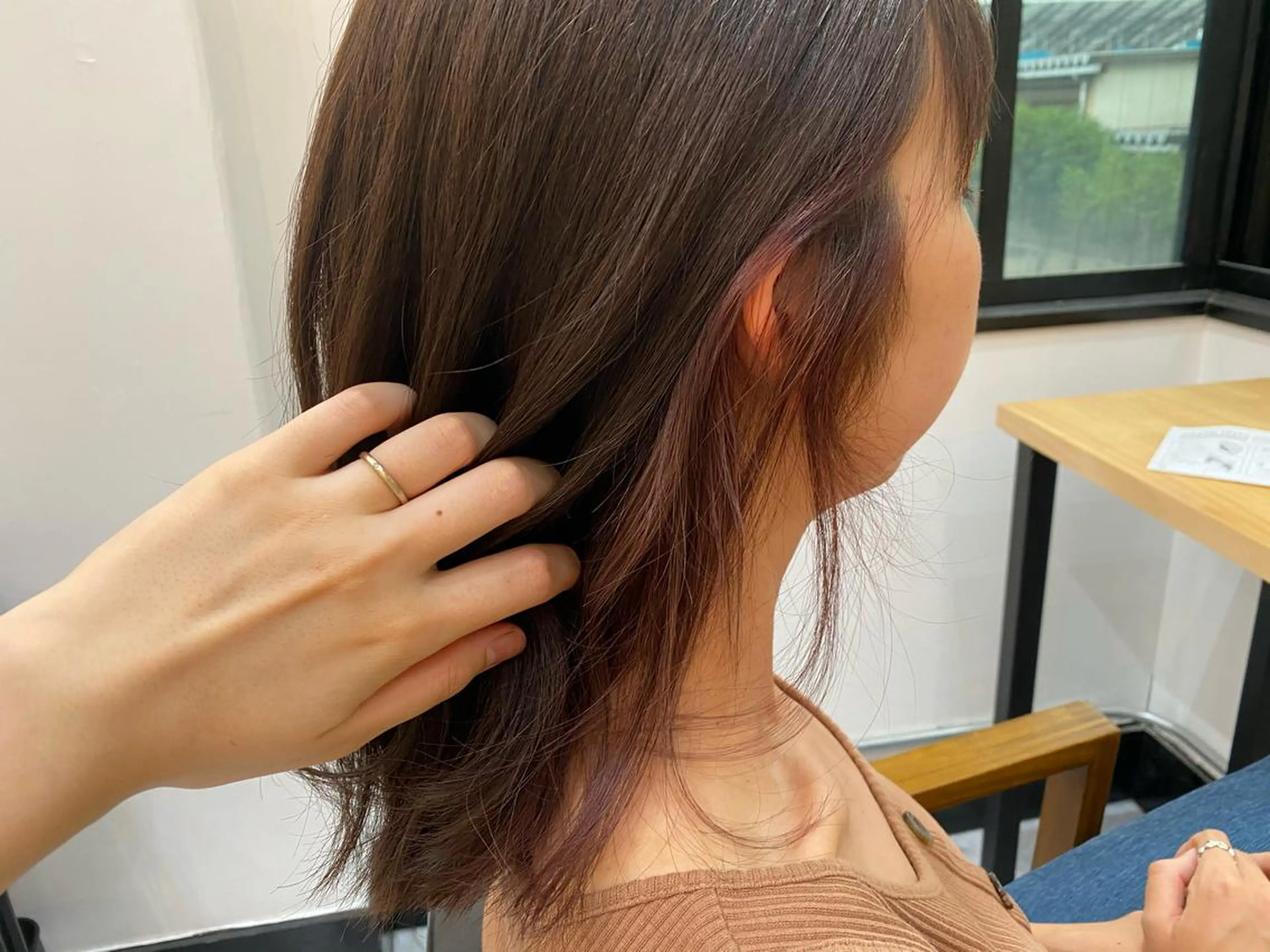 セミロング カット ヘアカラー トリートメント ヘッドスパ CARICIA🌱 masaeのヘアスタイル