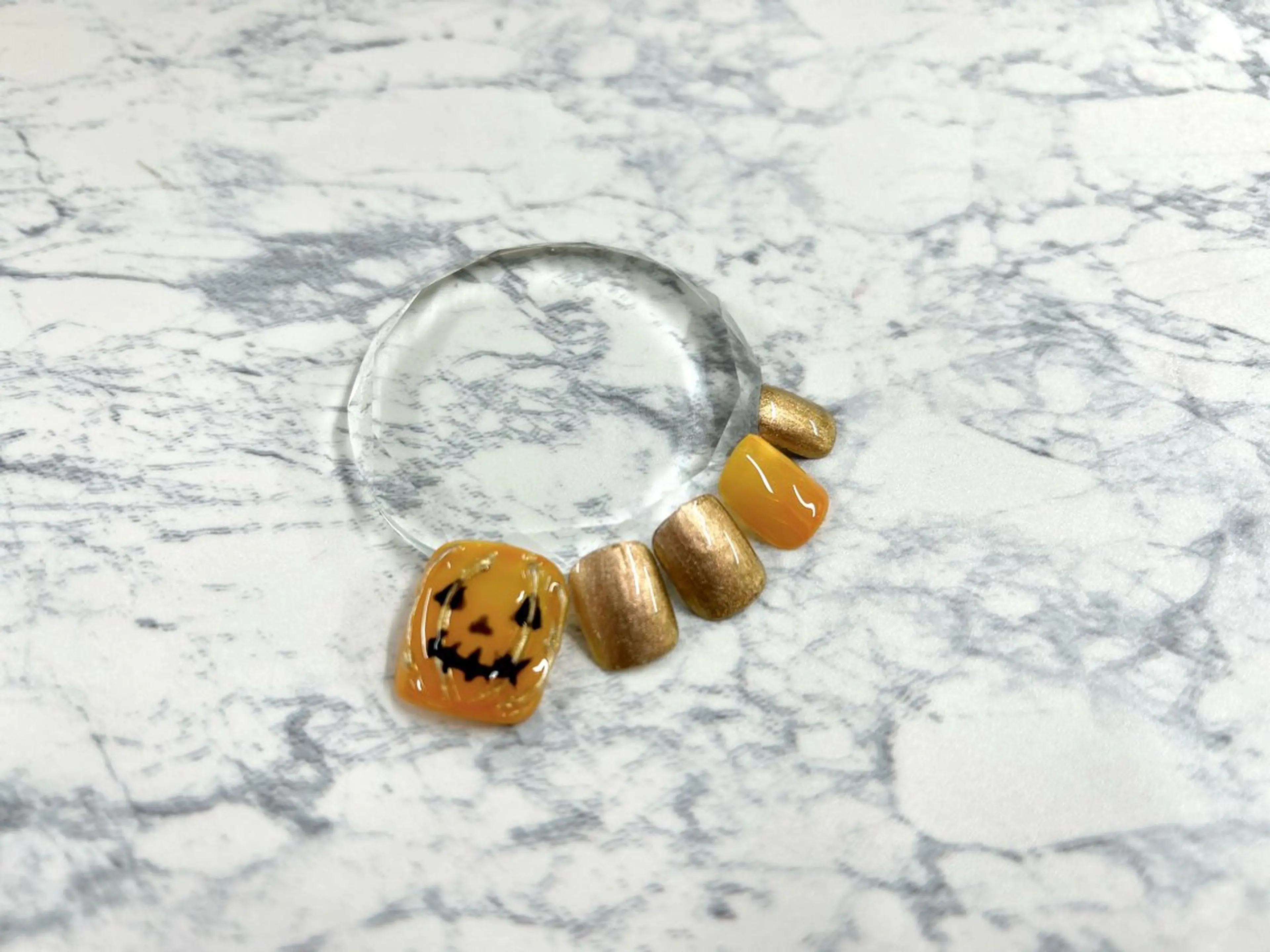 ネイル ハロウィン フットネイル 杉山 ネイリストのネイルデザイン