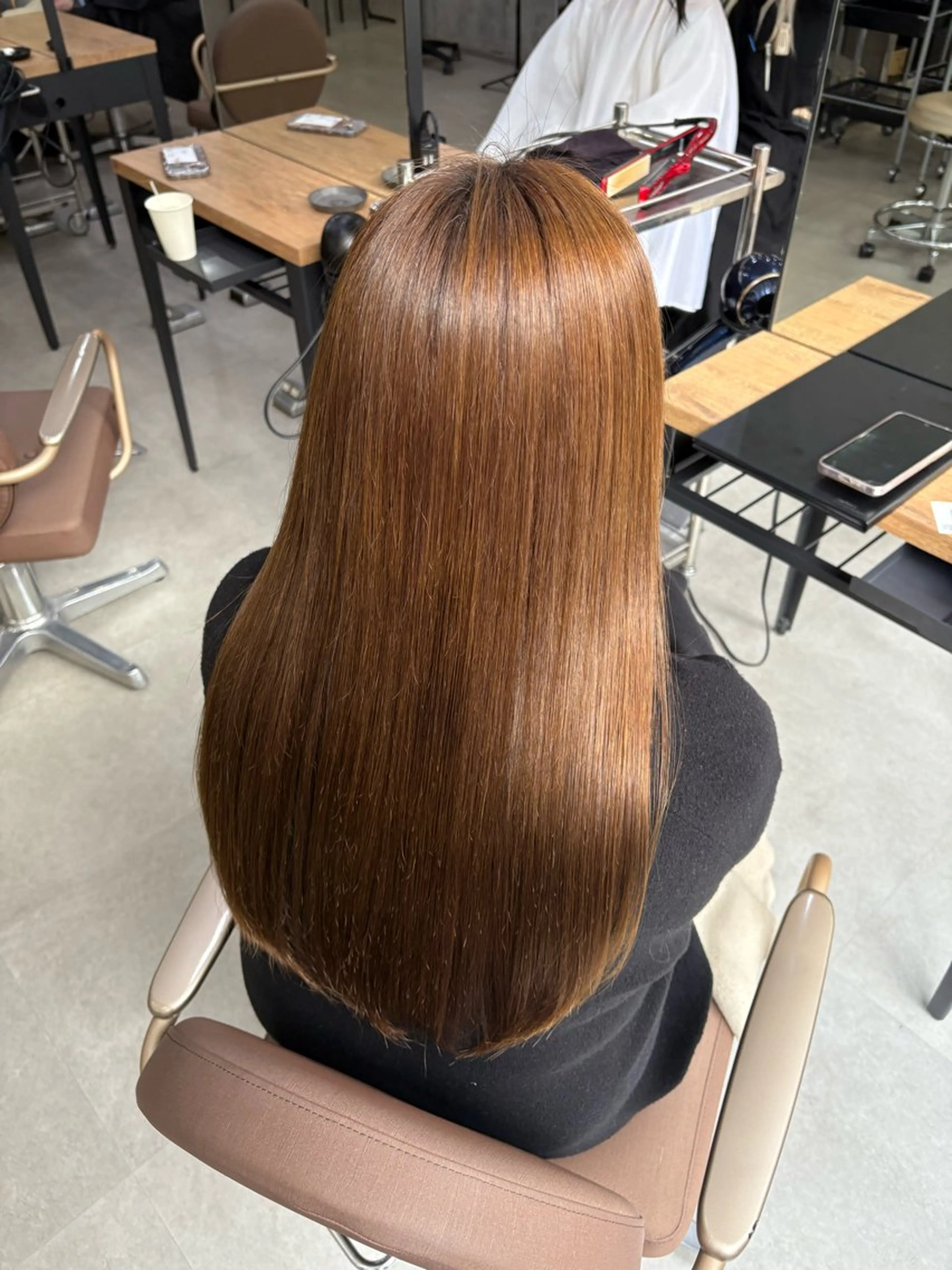 ロング 縮毛矯正 トリートメント 髪質改善／縮毛矯正 関根青葉のヘアスタイル