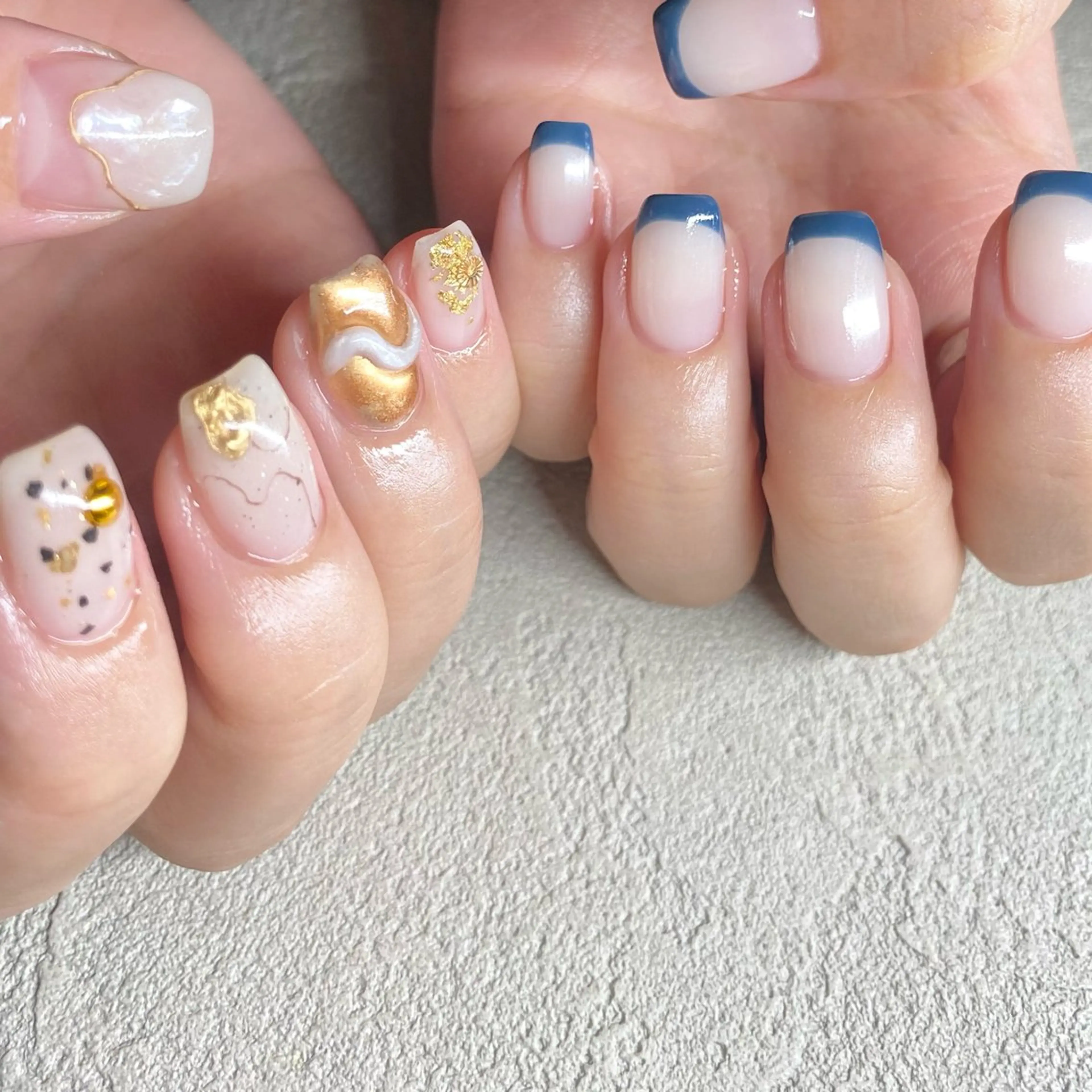 ネイル アートネイル ニュアンスネイル 春ネイル 夏ネイル ハンドネイル 山田 貴子のネイルデザイン