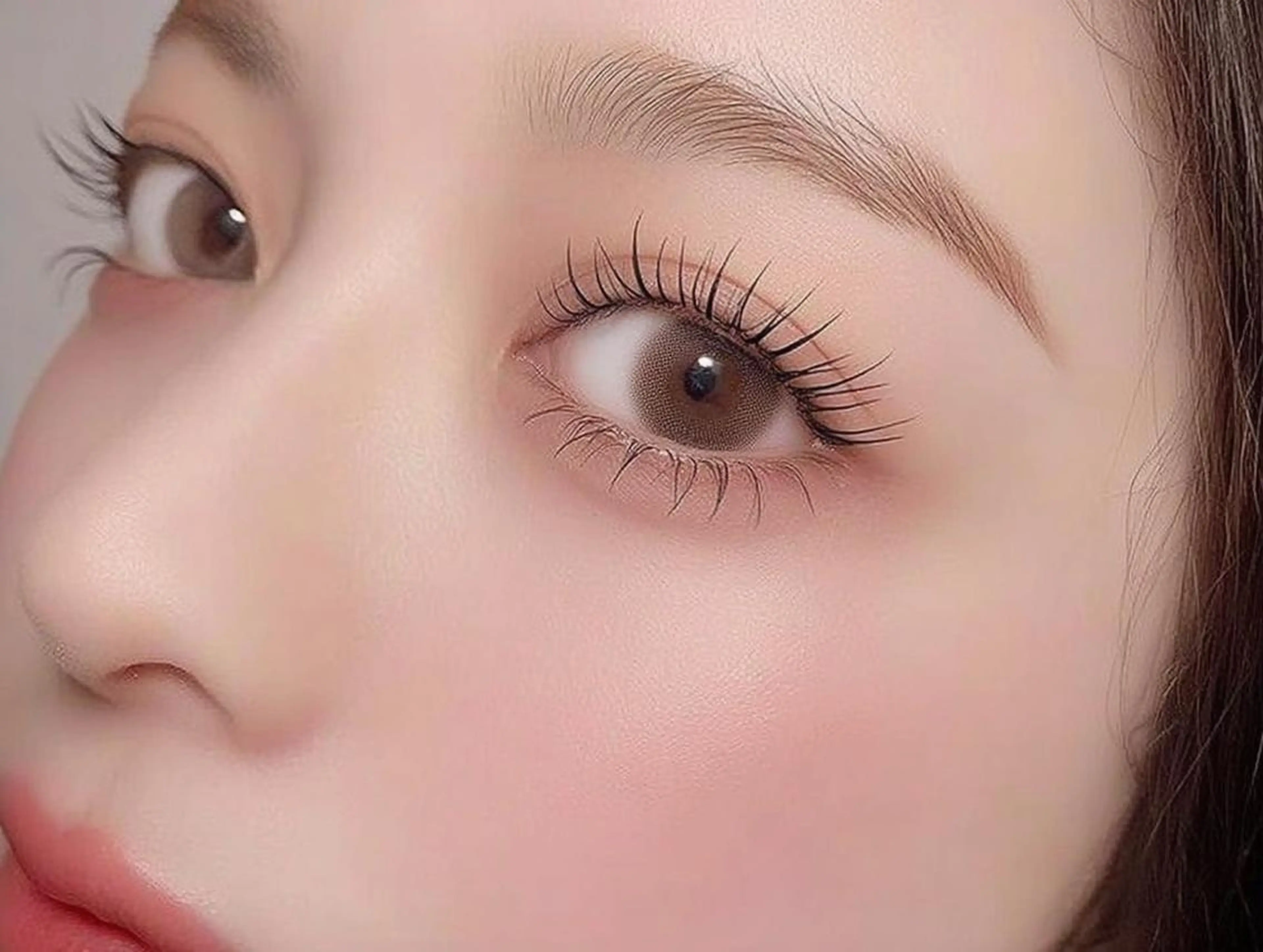 マツエク・マツパ 束感まつ毛 ナチュラル パリジェンヌラッシュリフト まつげパーマ 一重×まつ毛パーマ 🎀Ruka🎀 【束感マツパ】のマツエク・マツパデザイン