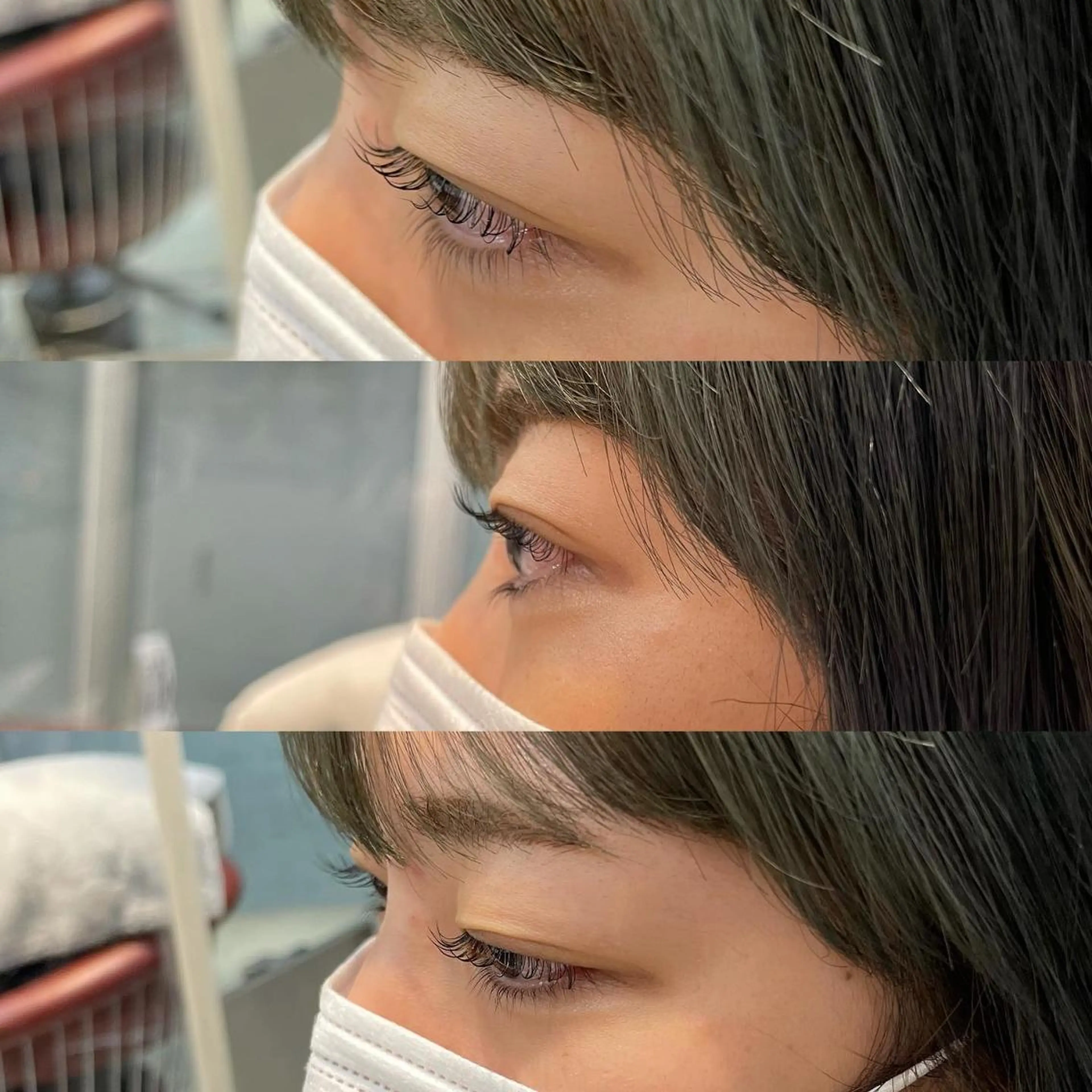 ミディアム カラー パーマ ヘアアレンジ メンズ キッズ マツエク・マツパ ミディアムパーマ メンズパーマ パリジェンヌラッシュリフト 一重×まつ毛パーマ エクステ sara 荒井店のヘアスタイル