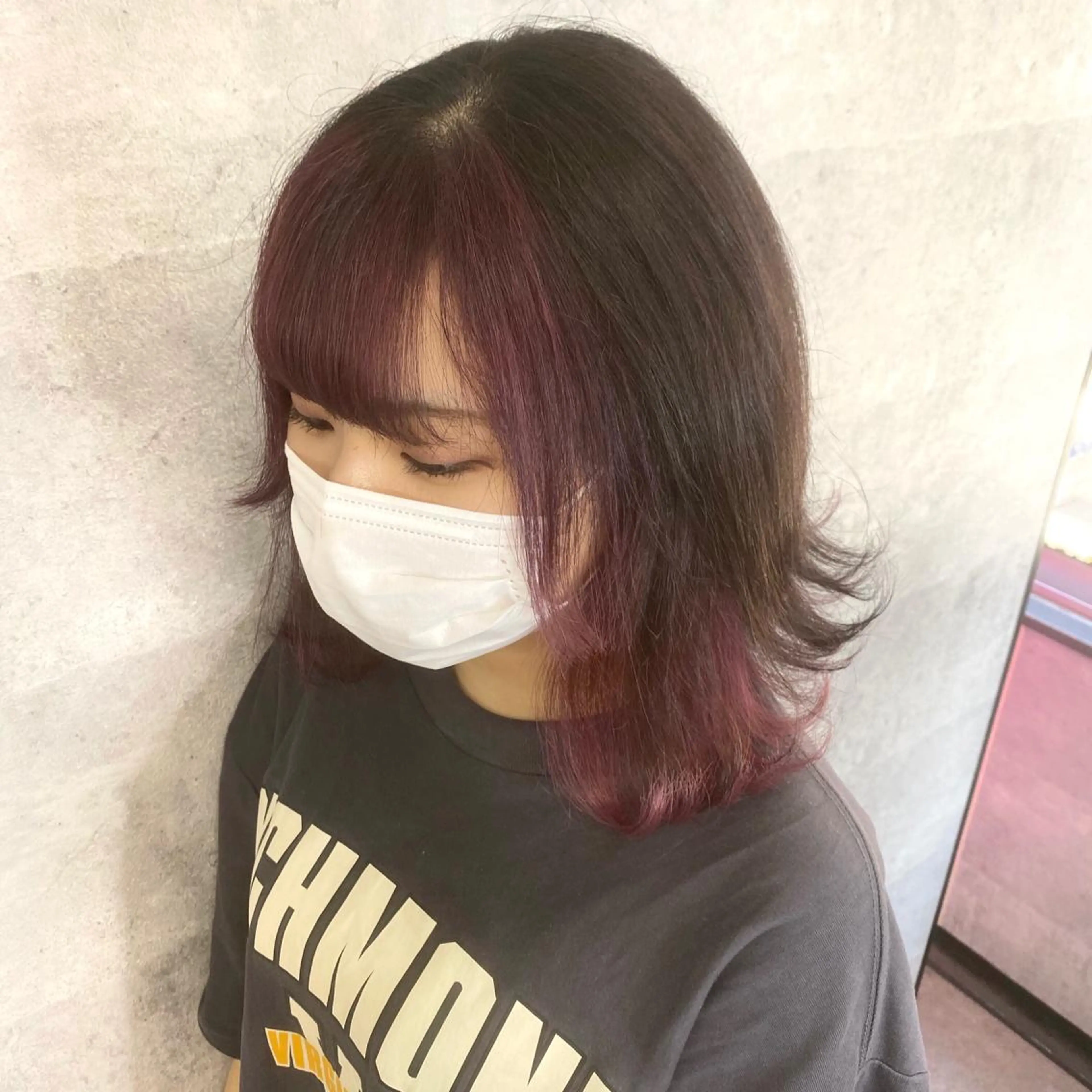 ミディアム カラー ヘアカラー トリートメント シールエクステ特化 ハイトーン、NANAのヘアスタイル