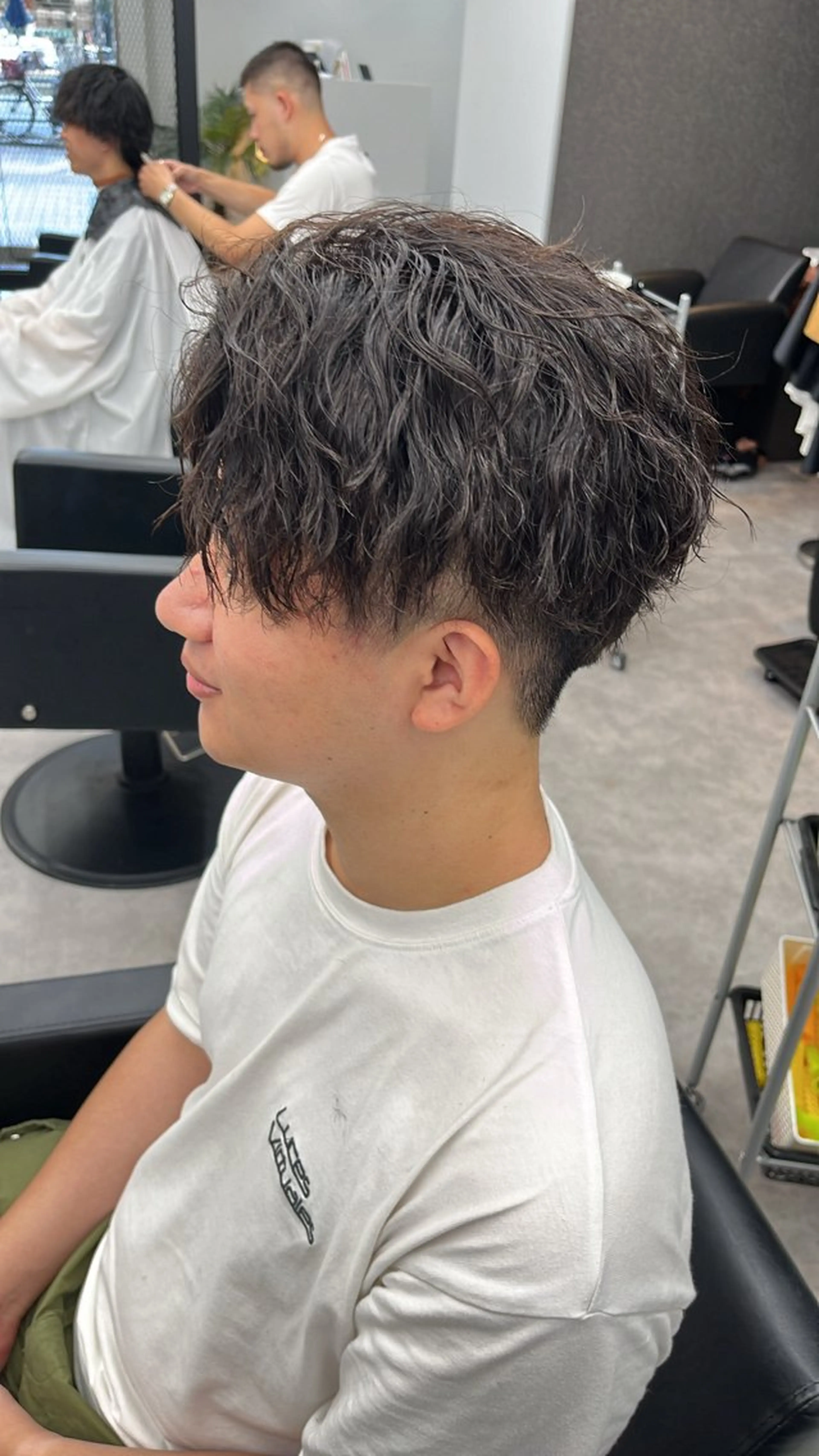 ショート パーマ メンズ men's salon First中崎町店所属・First中崎町 西郡   涼のヘアスタイル