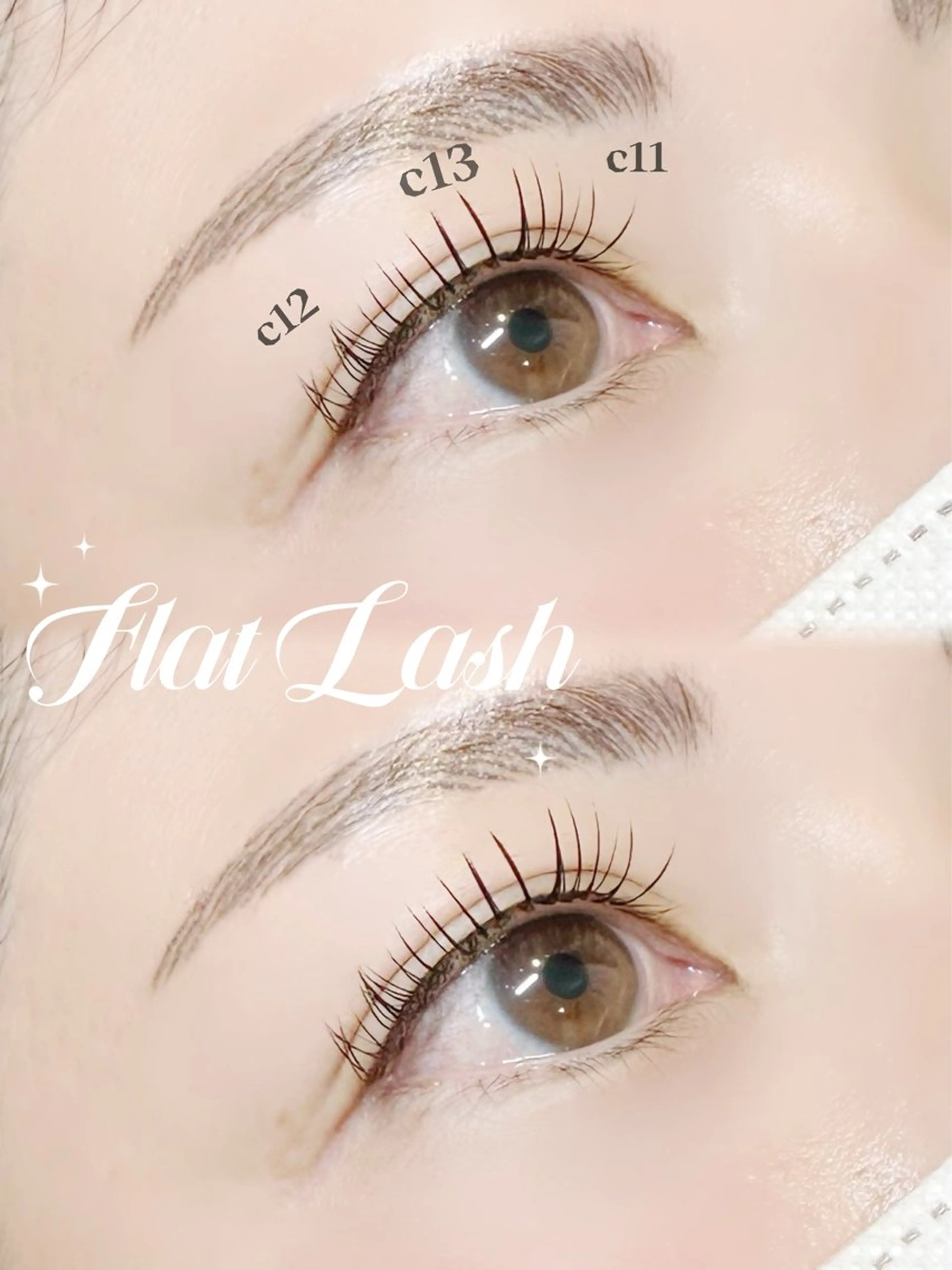 マツエク・マツパ フラットラッシュ 井上 沙耶のマツエク・マツパデザイン