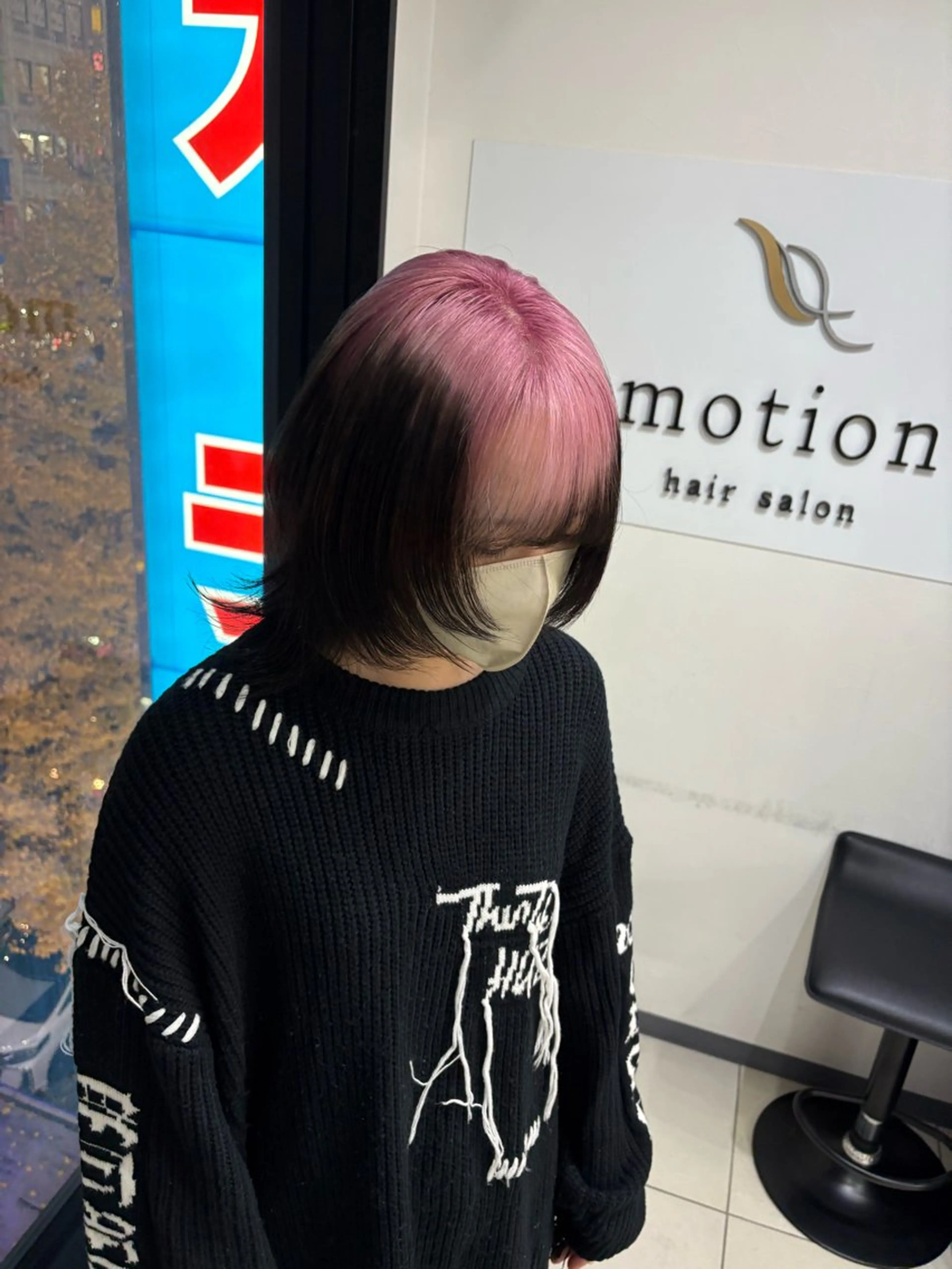 ミディアム カット ヘアカラー ブリーチ　BAM BIのヘアスタイル