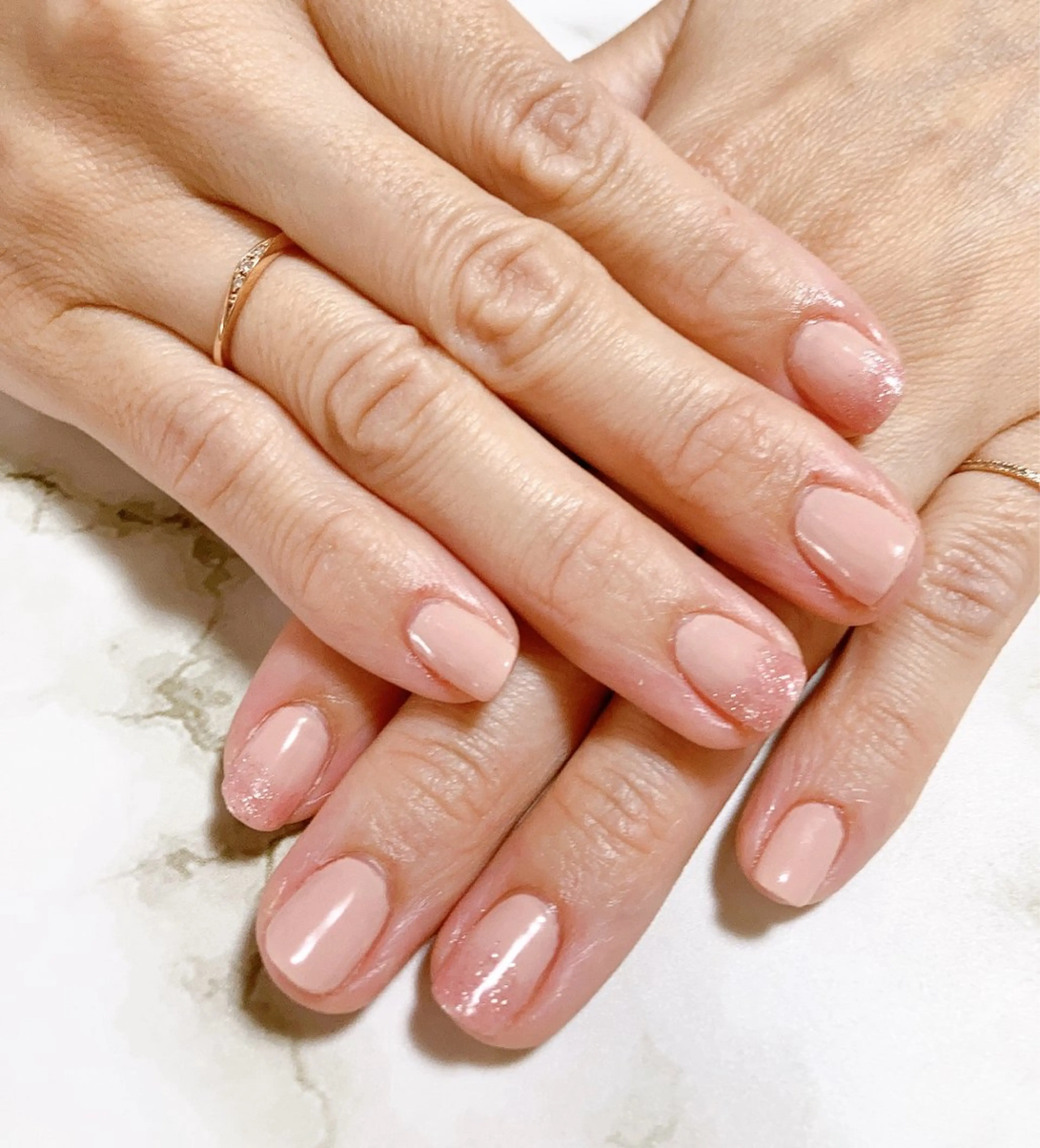 ネイル ラメ(グリッター) ラメグラデーション ワンカラーネイル lino  nail リノネイルのネイルデザイン