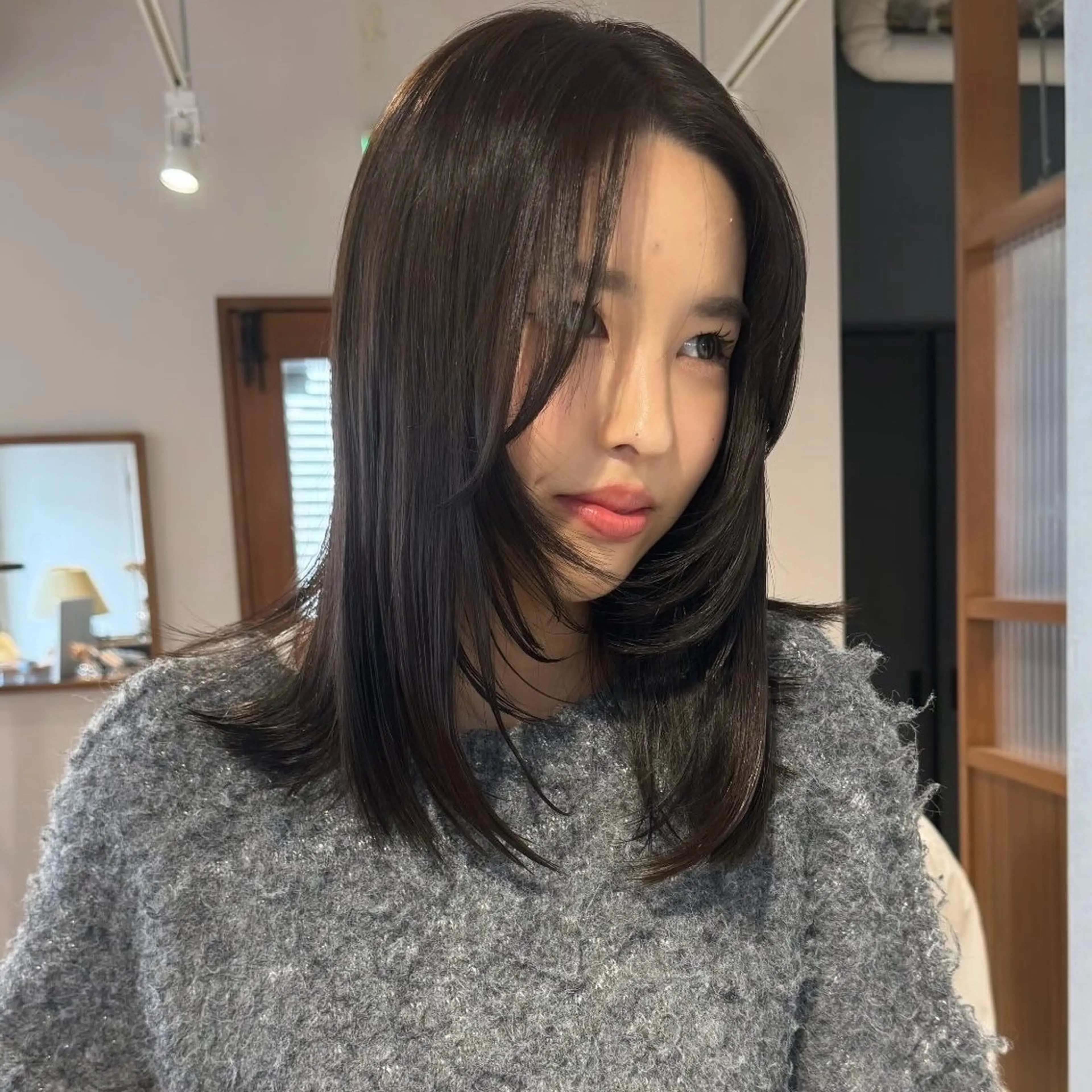 カラー グレージュ 優梨 EIGHT💞のヘアスタイル