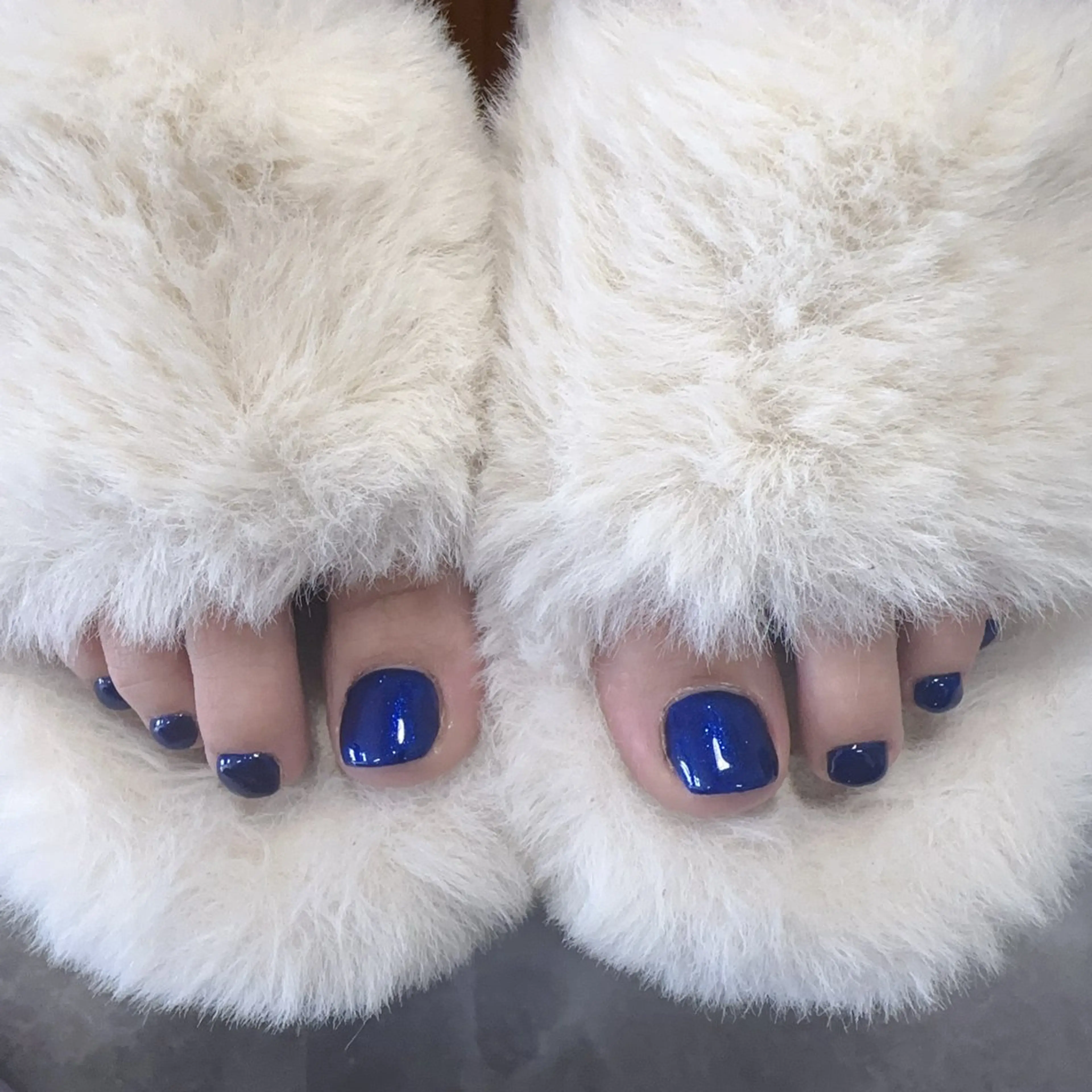 フットネイル2色まで好きな色の組み合わせ(ラメは除外、丁寧な甘皮ケア付き💅ソフトオフ込み)の写真