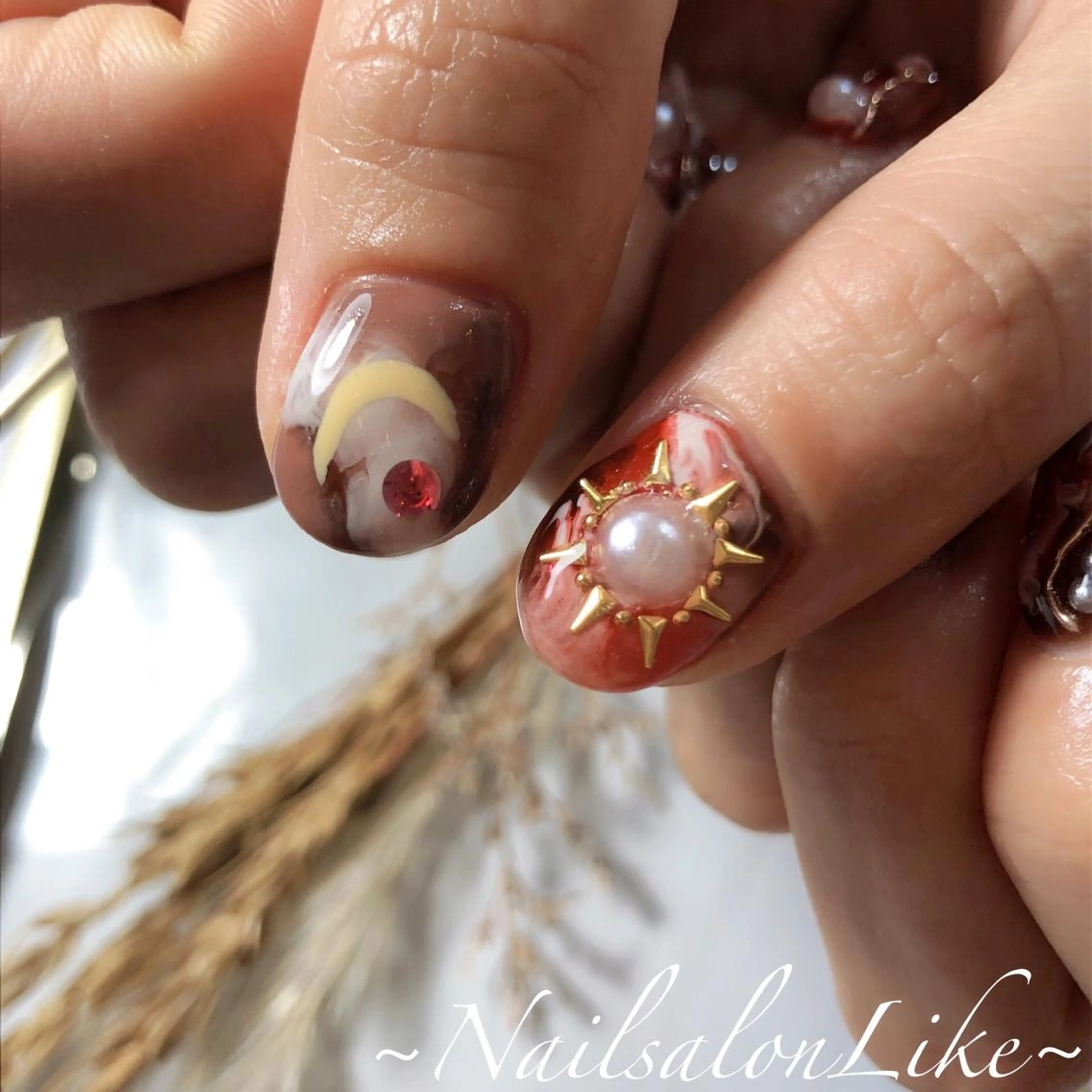 ショート ネイル ニュアンスネイル Likeモデル 募集中のネイルデザイン