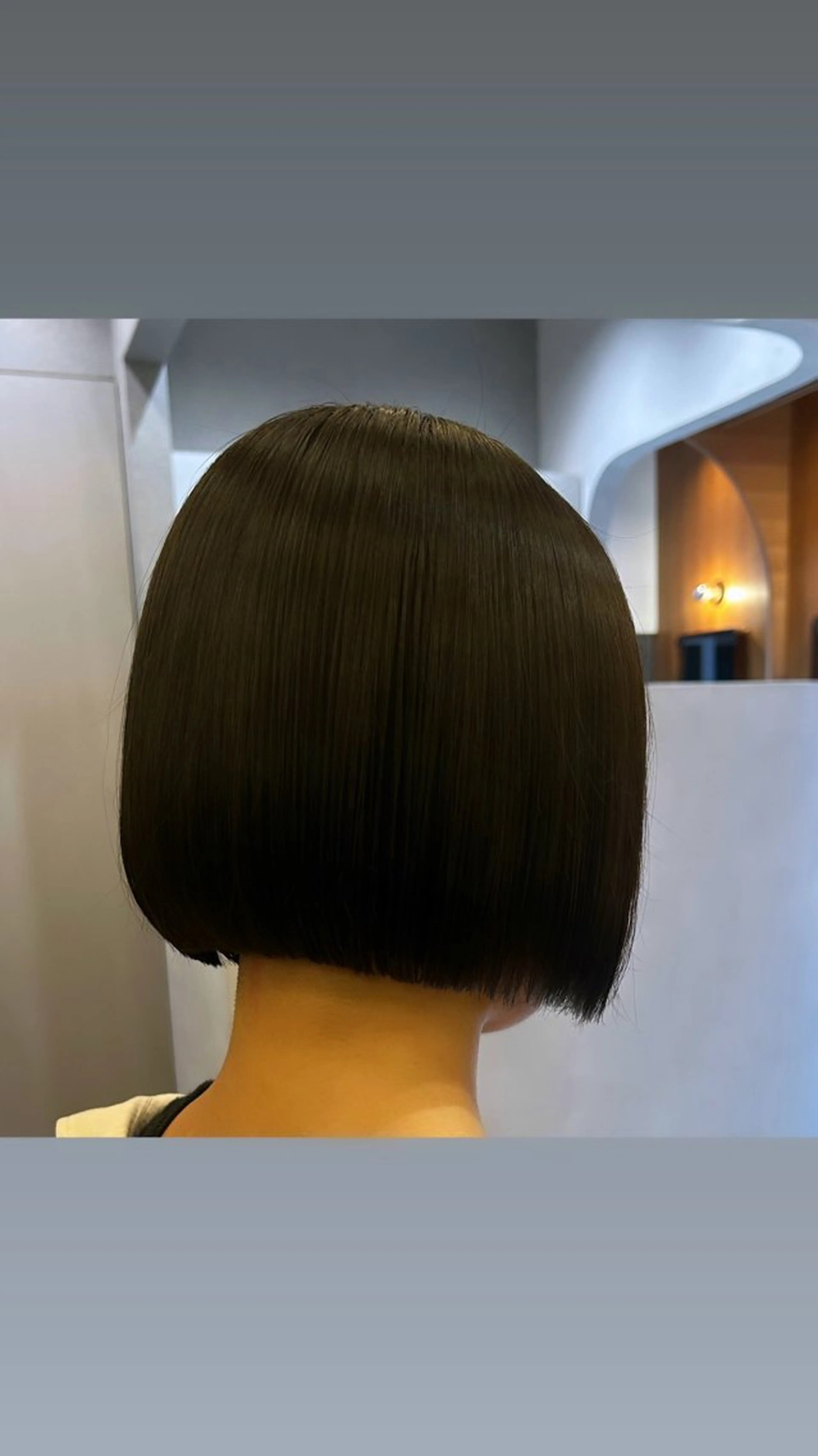 ショート 切りっぱなしボブ ボブ 似合わせカット カット トリートメント 切りっぱなしボブ/ 縮毛矯正/レンのヘアスタイル