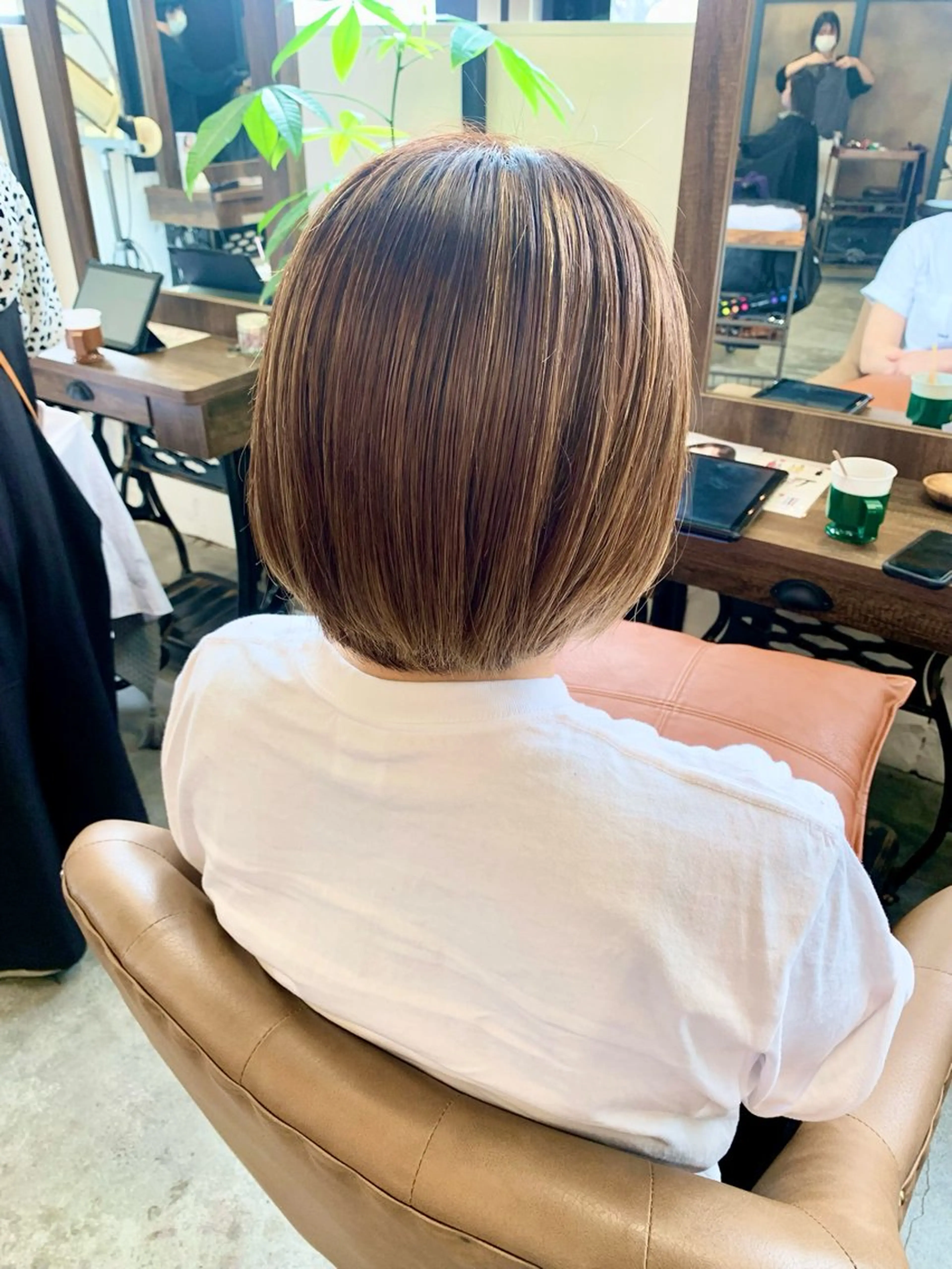 ショート 縮毛矯正 トリートメント veretta .〜matsuiyamate〜所属・艶髪✨ナチュラル☘️ 古川のヘアスタイル