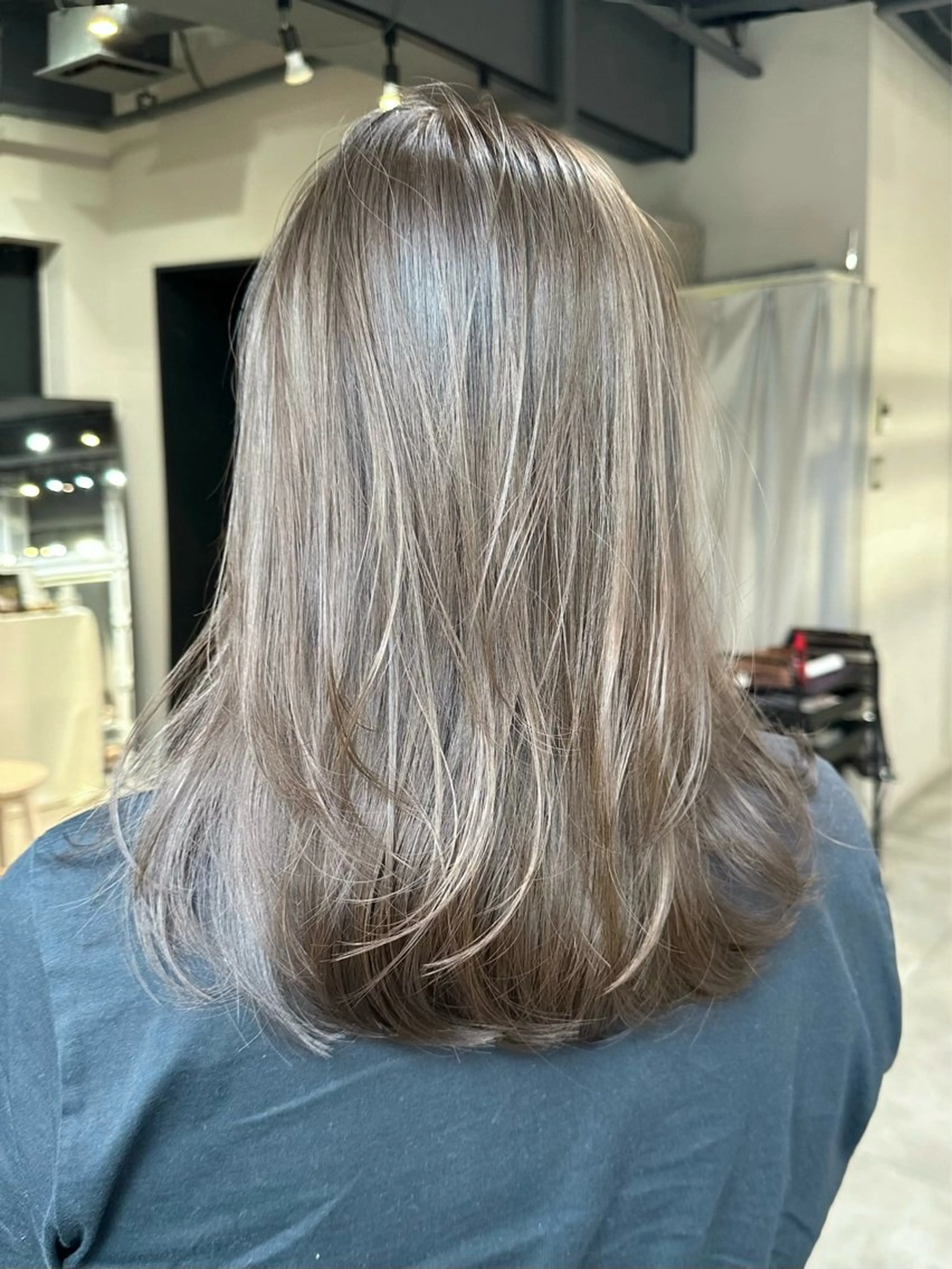 ミディアム カット ヘアカラー トリートメント ✨透明感カラー 恵比寿HAYATO✨のヘアスタイル