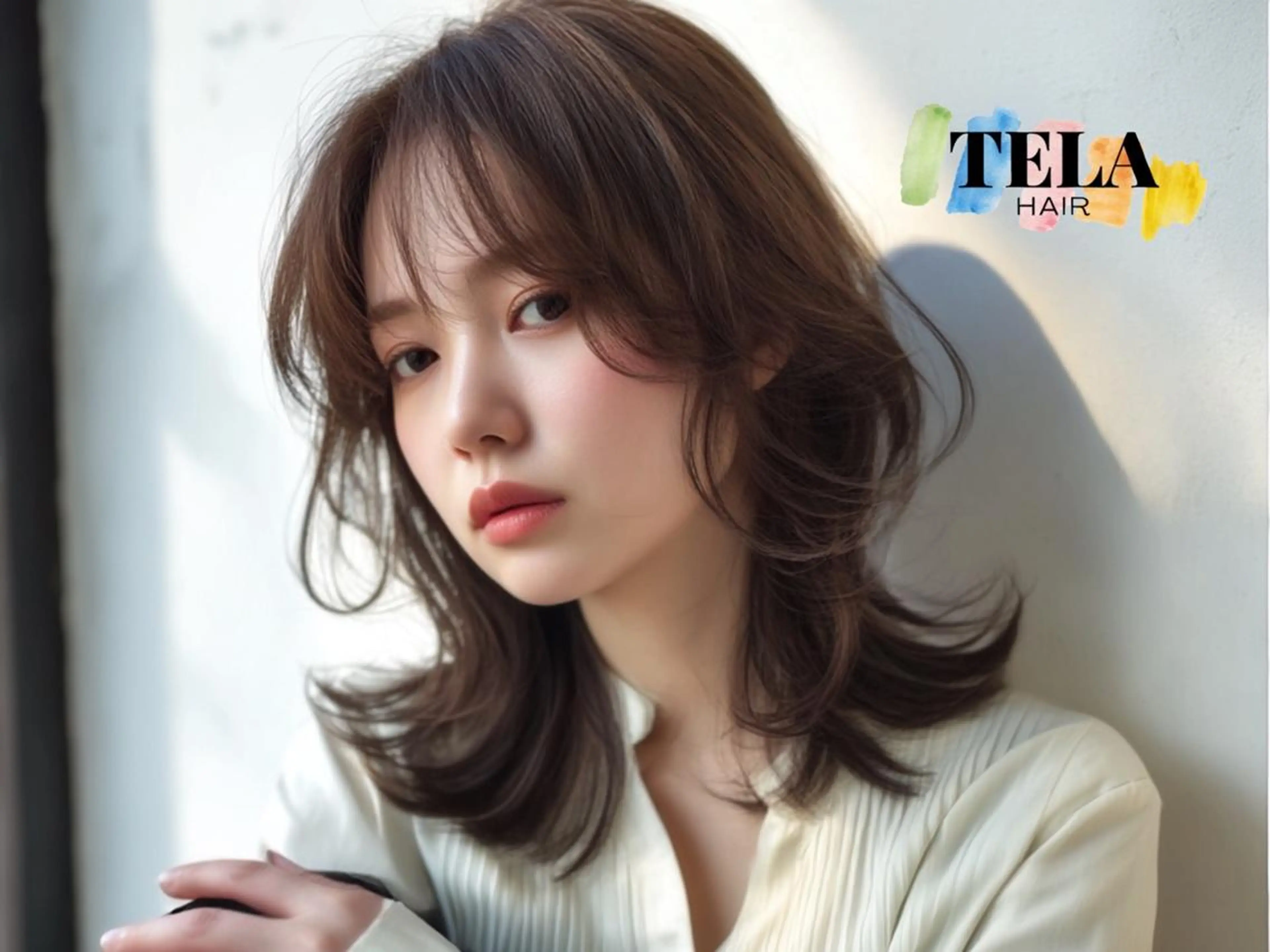 セミロング カット ヘアカラー トリートメント TELAHAIR 髪質改善特化型サロンのヘアスタイル