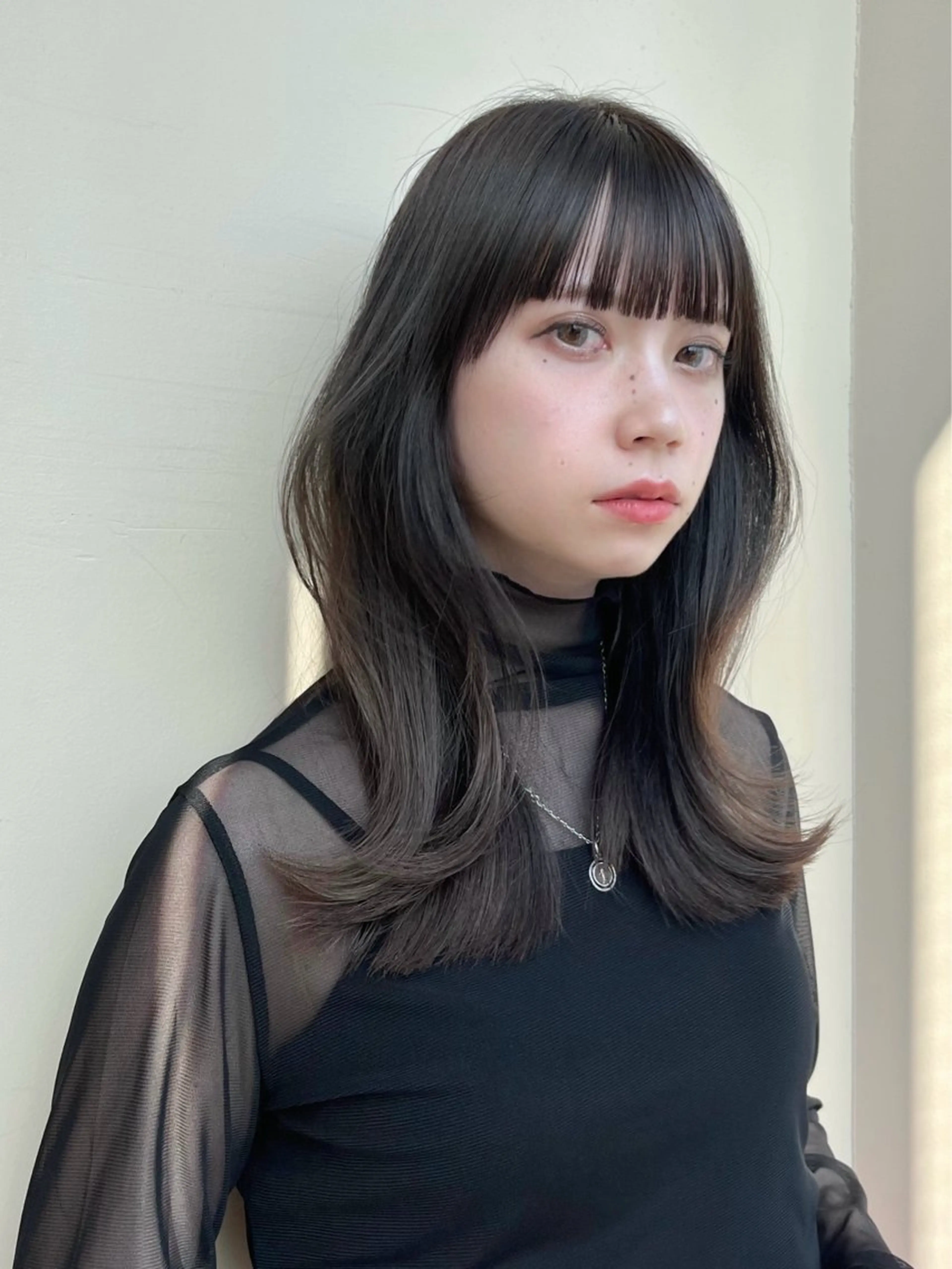 ミディアム カラー レイヤーカット 似合わせカット レイヤー/顔周り /透明感🩶高橋大のヘアスタイル