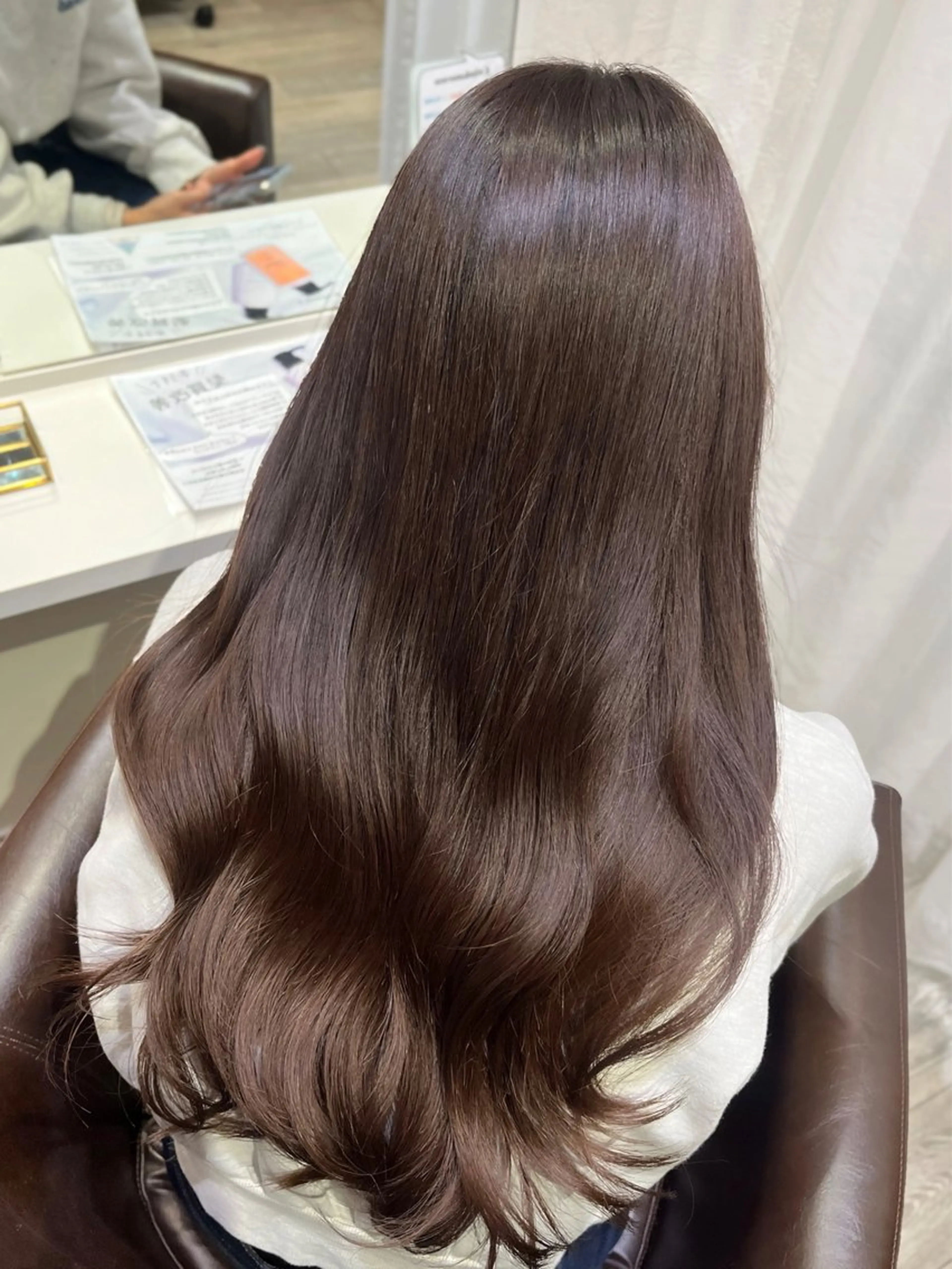 ロング カット ヘアカラー トリートメント GrandLink 福本梓のヘアスタイル