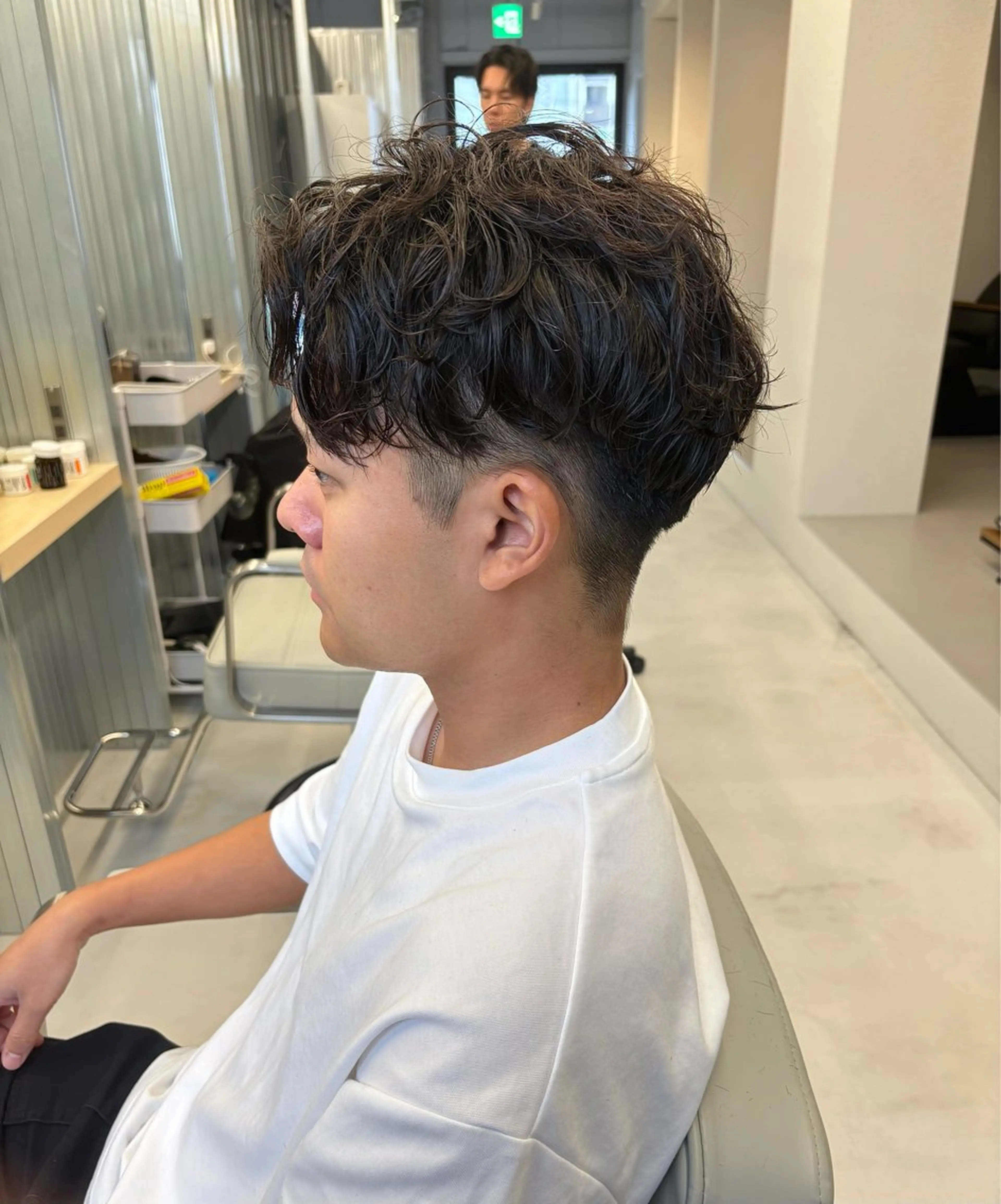 パーマ メンズ カット パーマ メンズパーマ✨ メンズカット聖のヘアスタイル