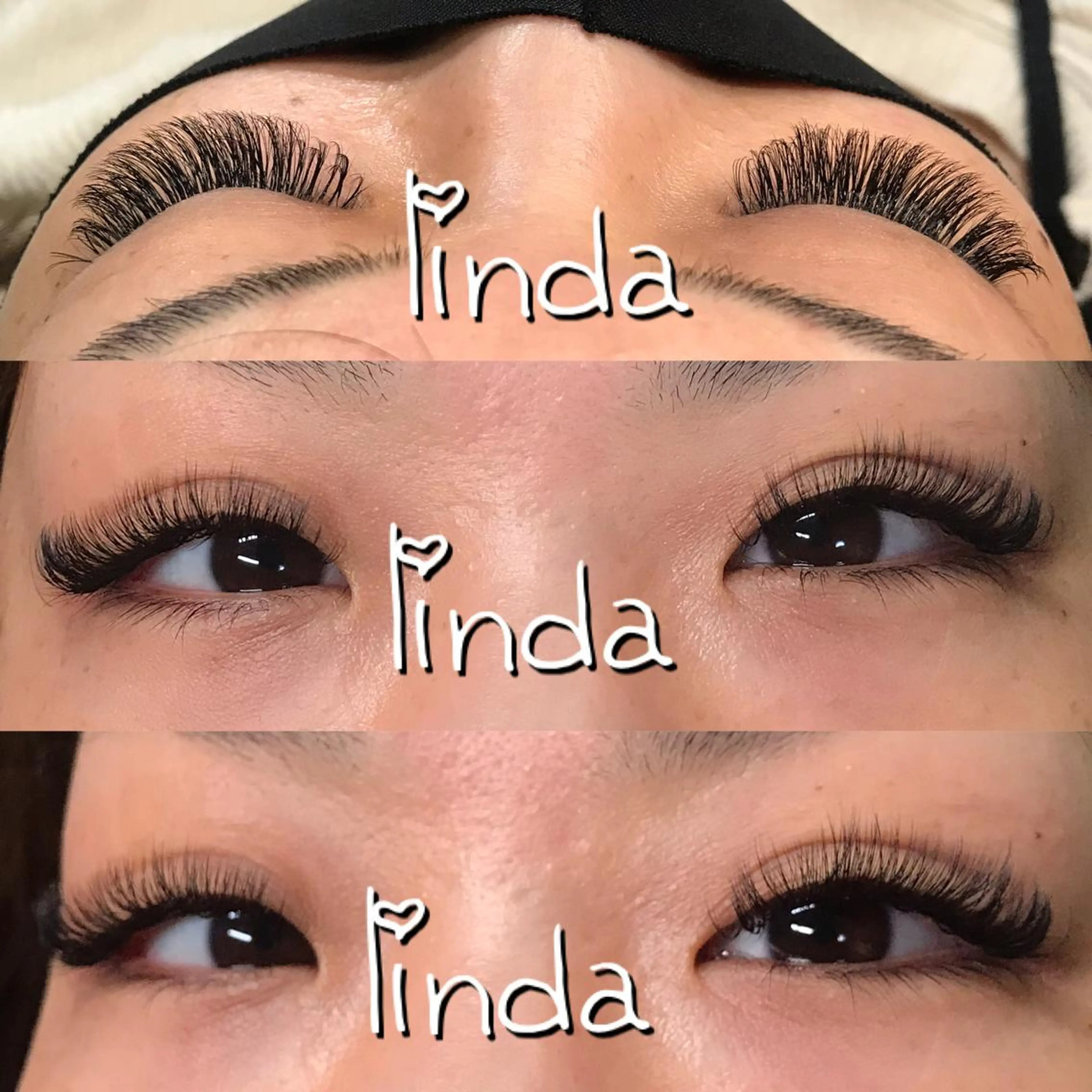 マツエク・マツパ 付け放題 ボリュームラッシュ linda lashesのマツエク・マツパデザイン