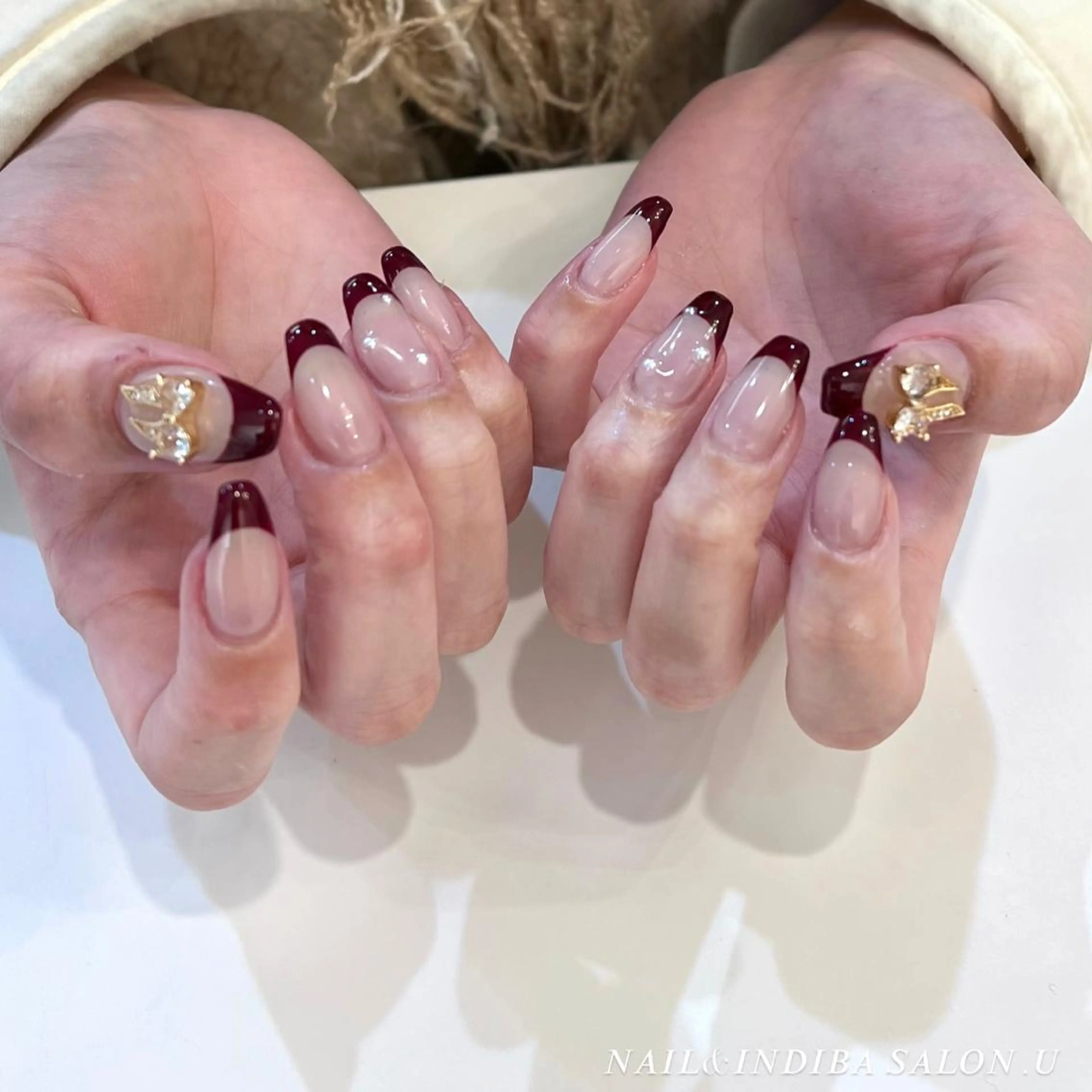 ネイル ボルドー Nail Salon .U所属・Sota Nahoのネイルデザイン