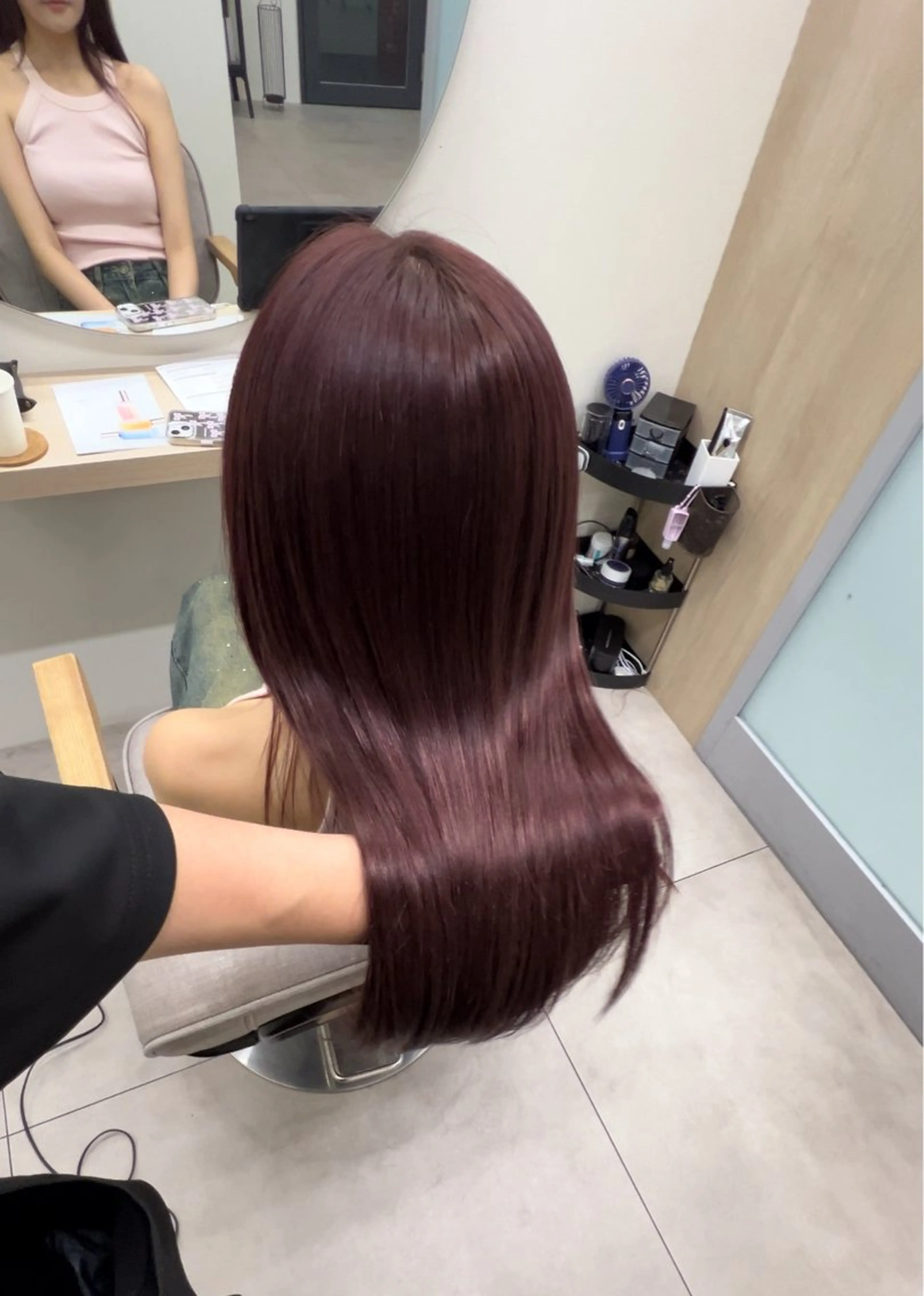 ロング ヘアカラー トリートメント メンズ レイヤー ウルフ 弓木啓輔のヘアスタイル