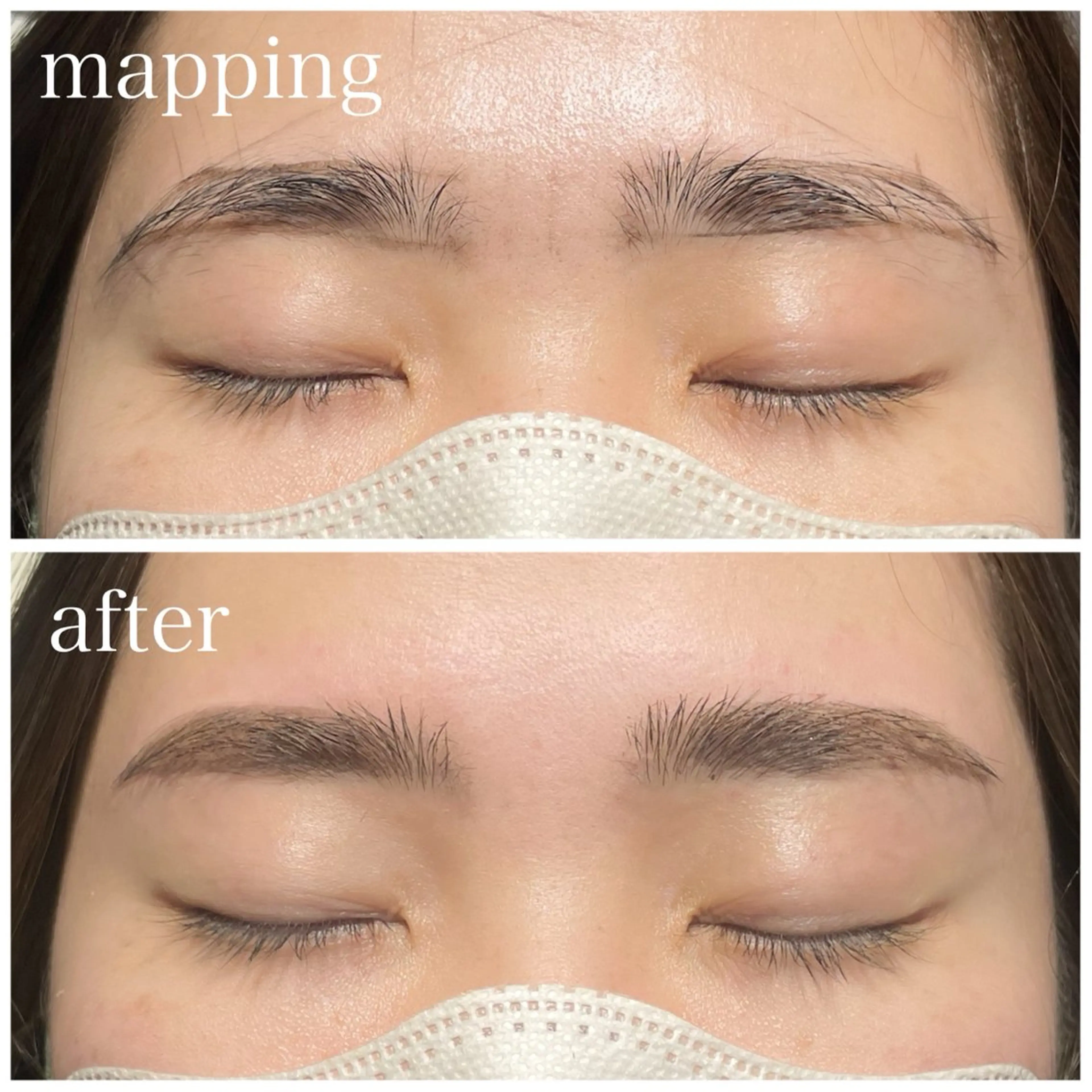 アイブロウマッピングの写真